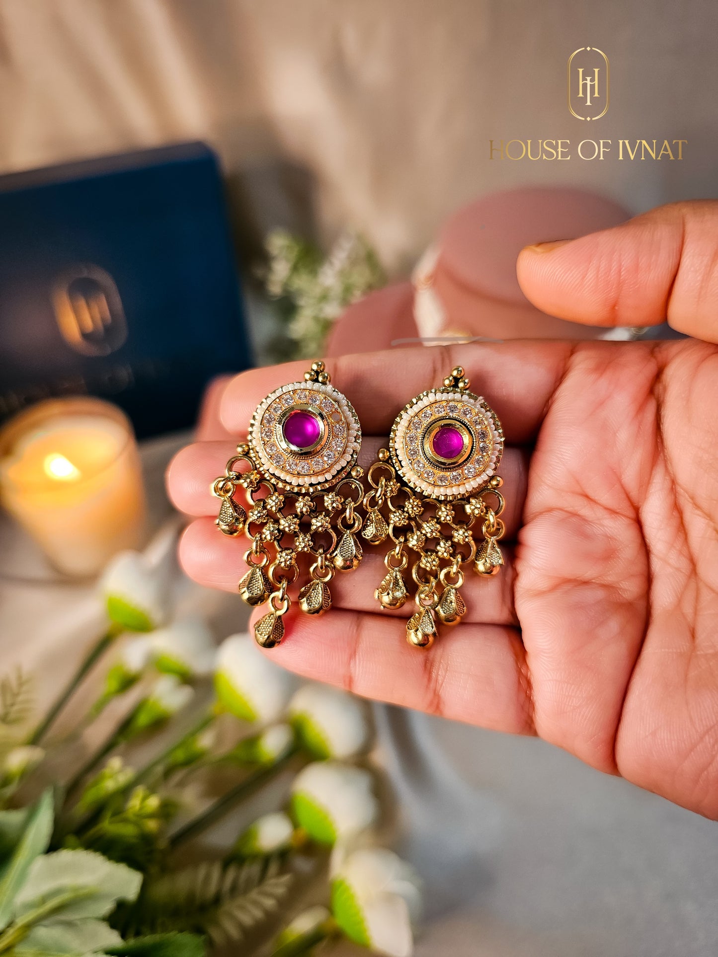 Manasvi Gold Plated Choker Set With Pearl Strands