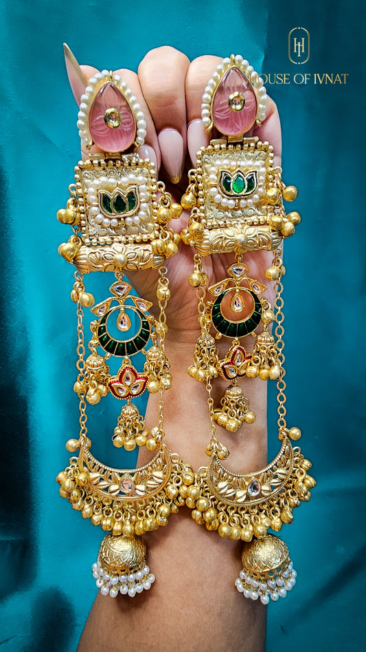 Handcrafed Statement Kashmiri Earrings