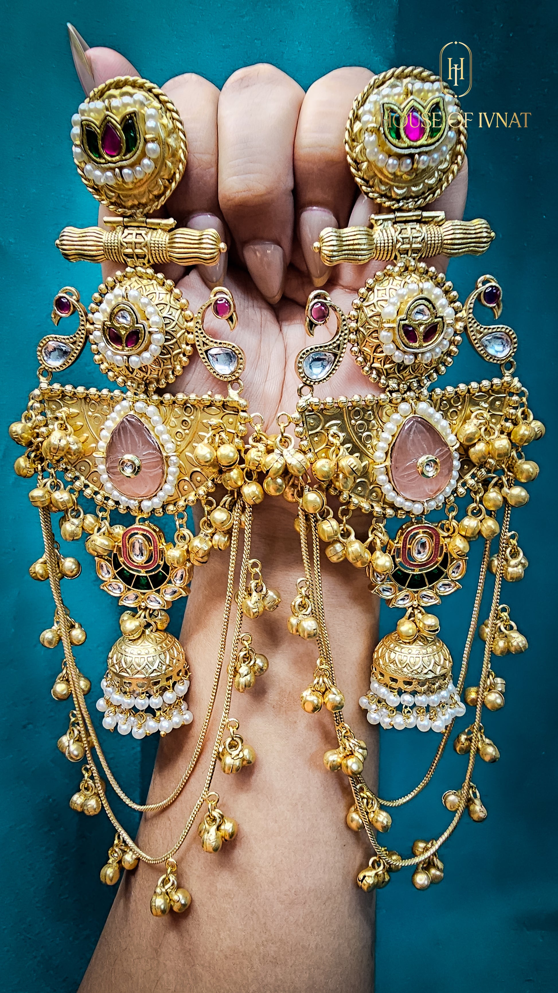 Handcrafed Statement Kashmiri Earrings