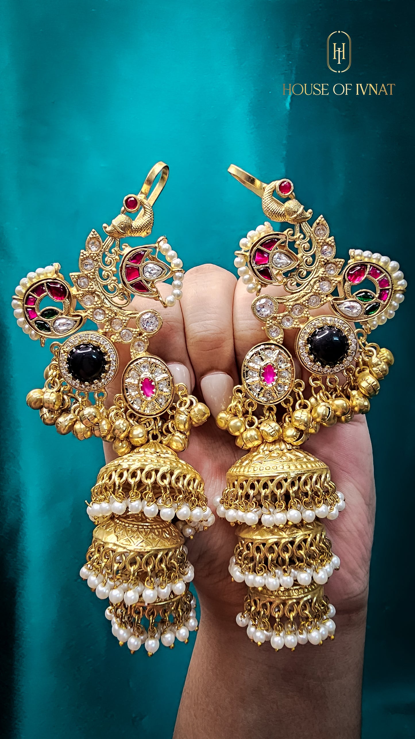 Handcrafted Statement Kashmiri Earrings