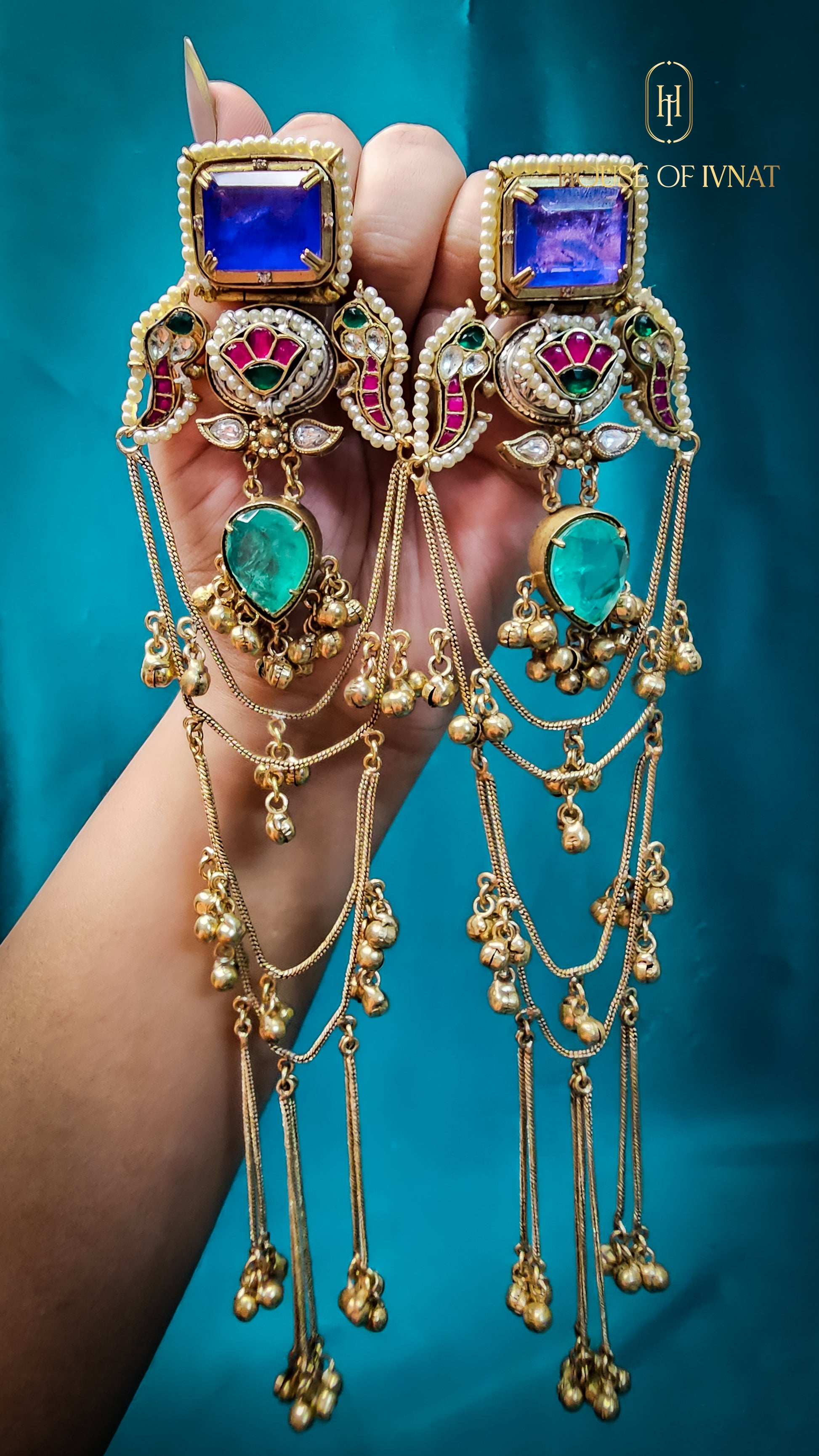 Handcrafed Statement Kashmiri Earrings