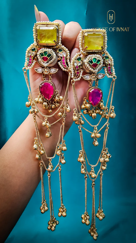Handcrafed Statement Kashmiri Earrings