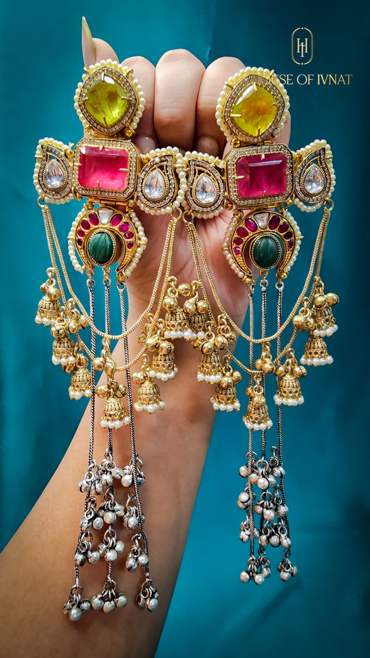 Handcrafed Statement Kashmiri Earrings