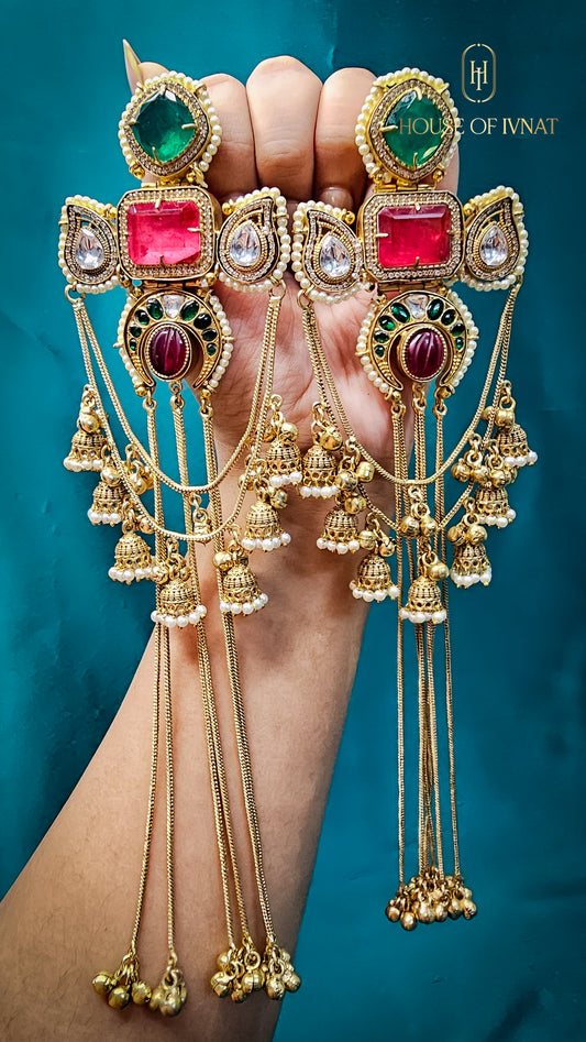 Handcrafed Statement Kashmiri Earrings