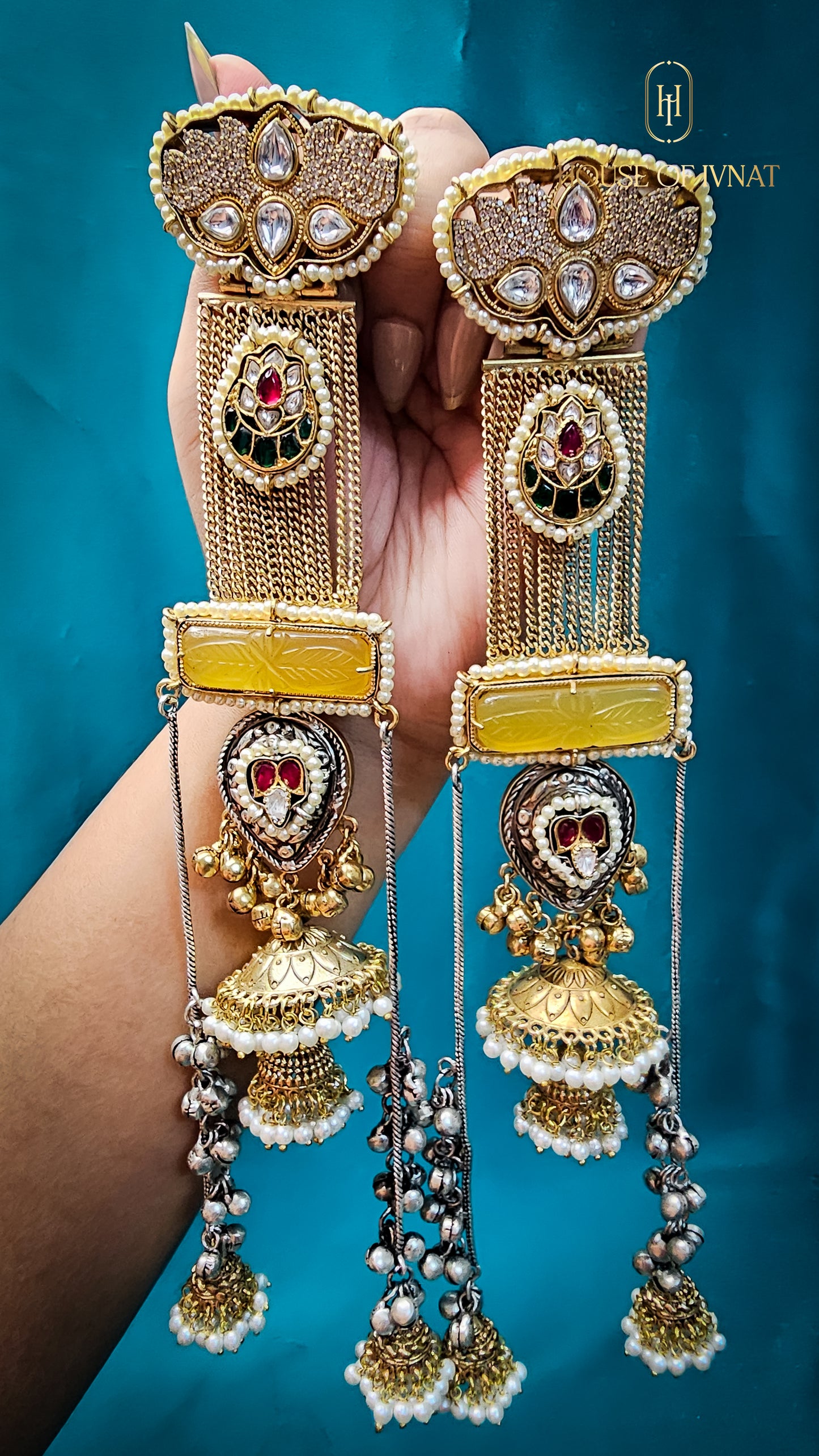 Handcrafed Statement Kashmiri Earrings