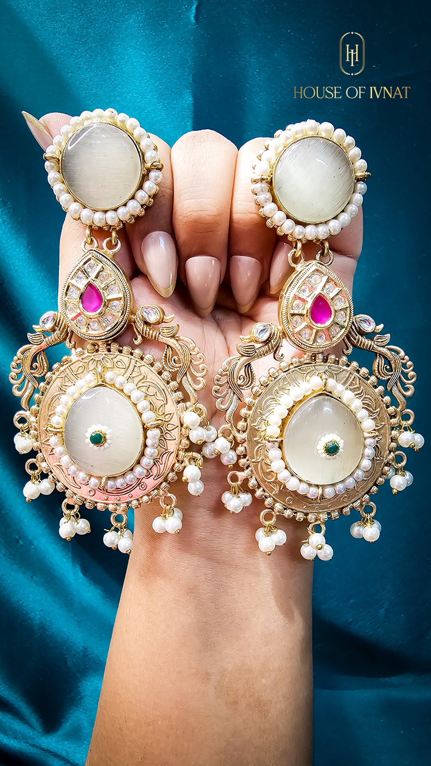 Handcrated Statement Kashmiri Earrings