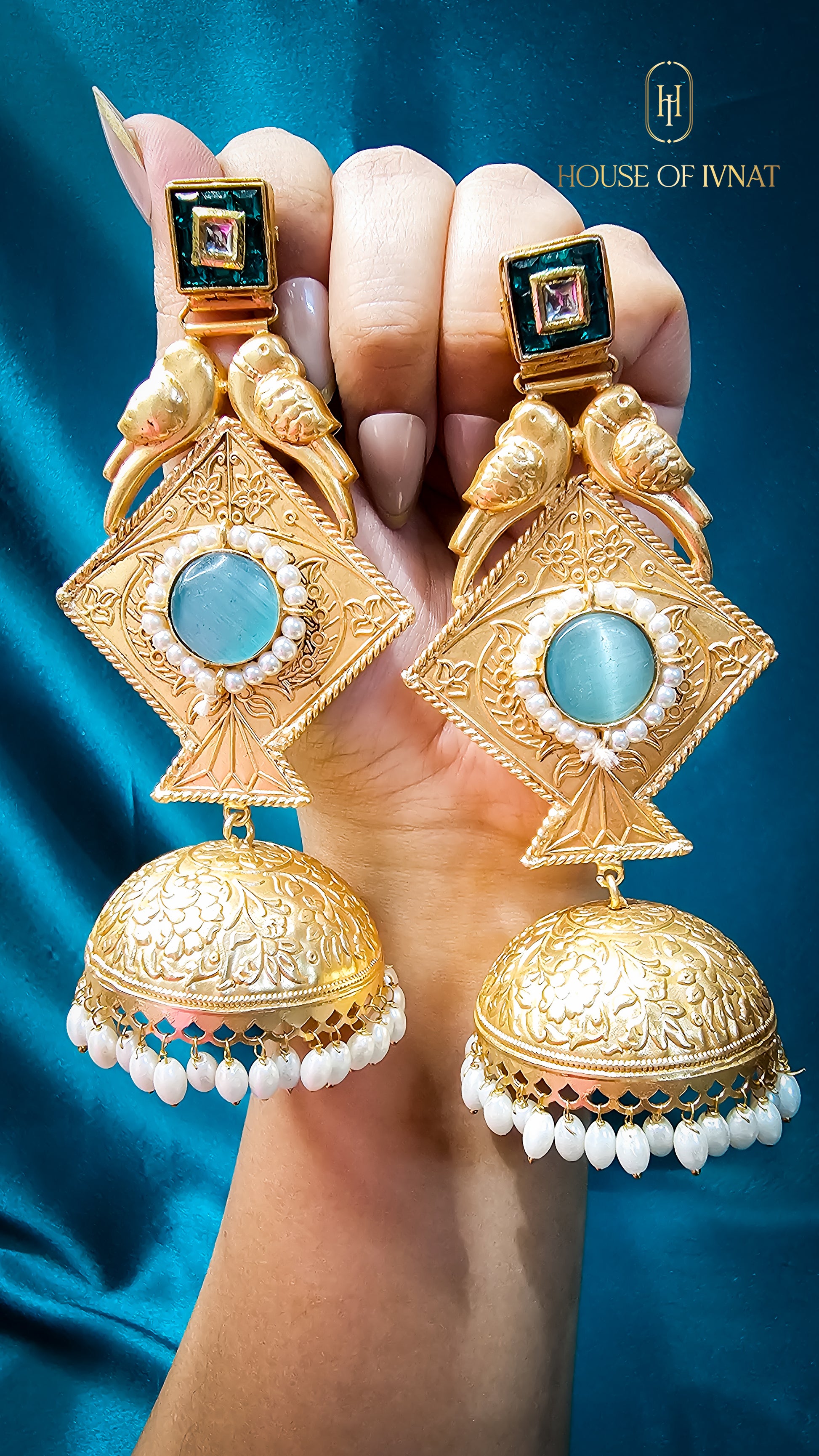 Handcrated Statement Kashmiri Earrings