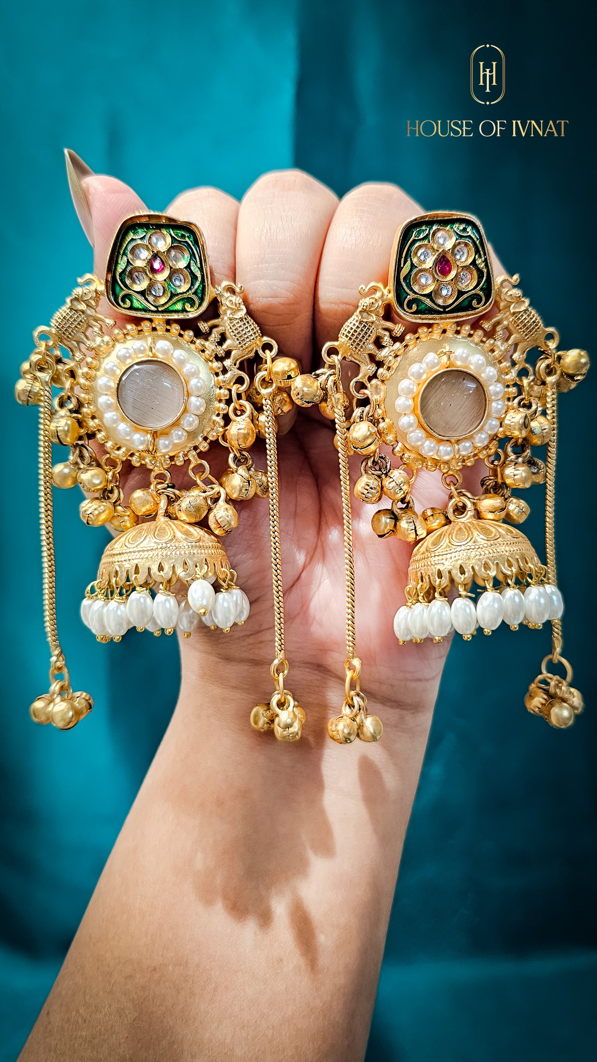 Handcrafted Statement Kashmiri Earrings