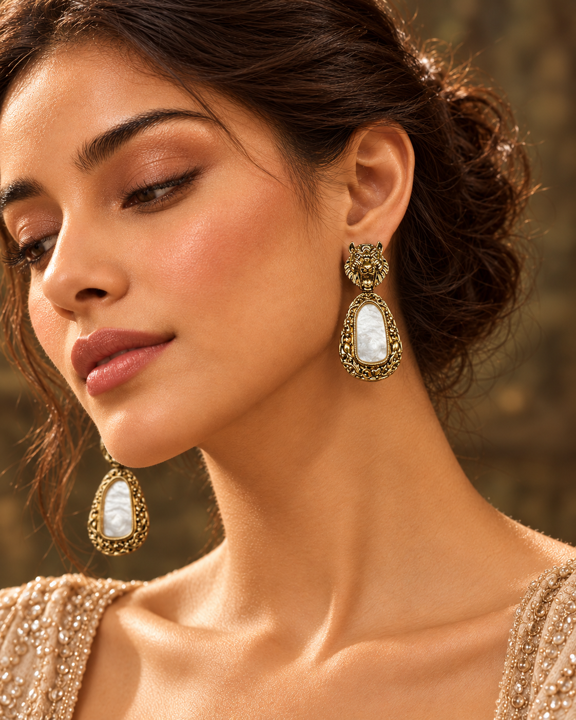 Gauri Asymmetric Earrings