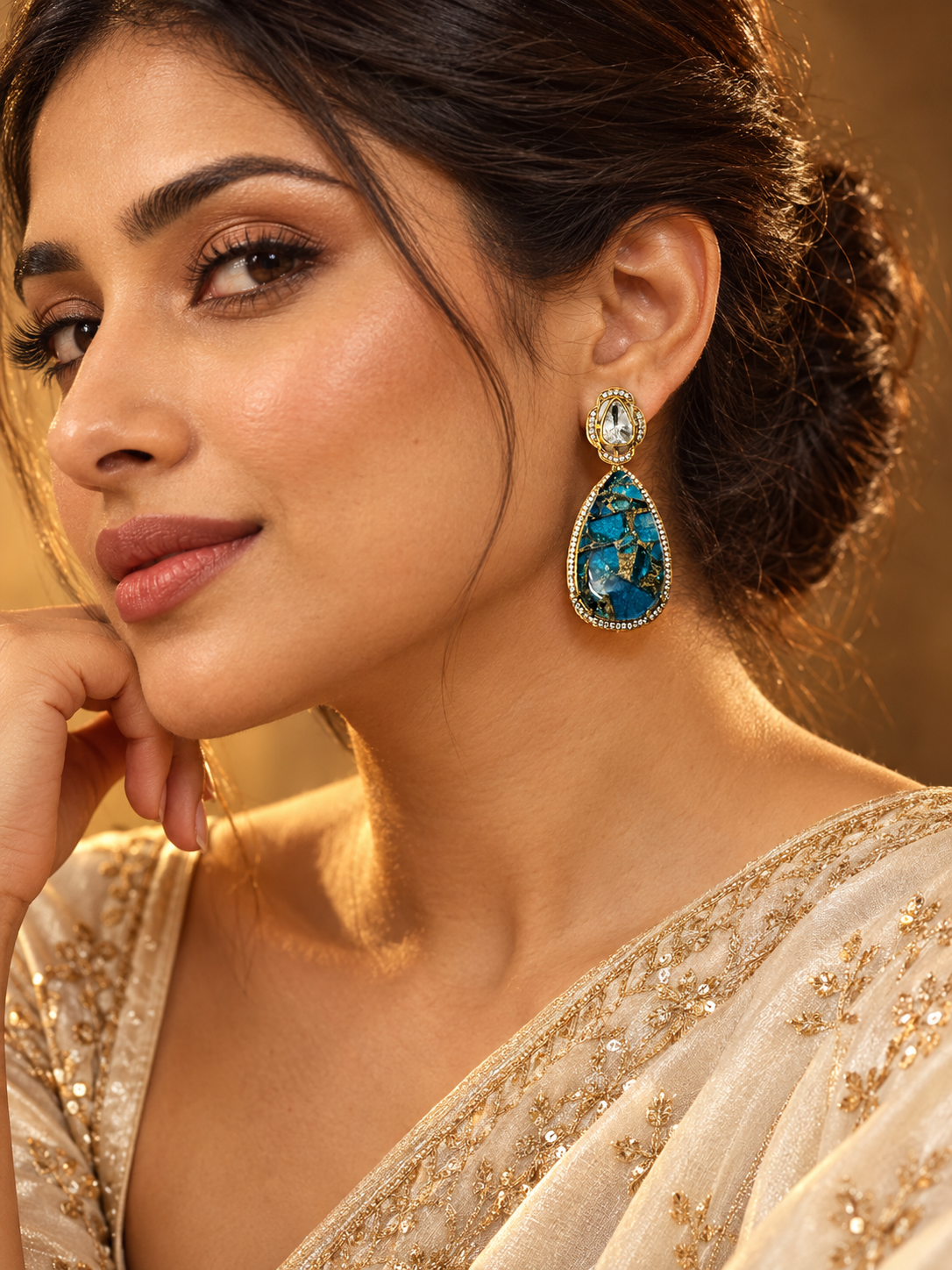 Kimaya Earrings- Turquoise