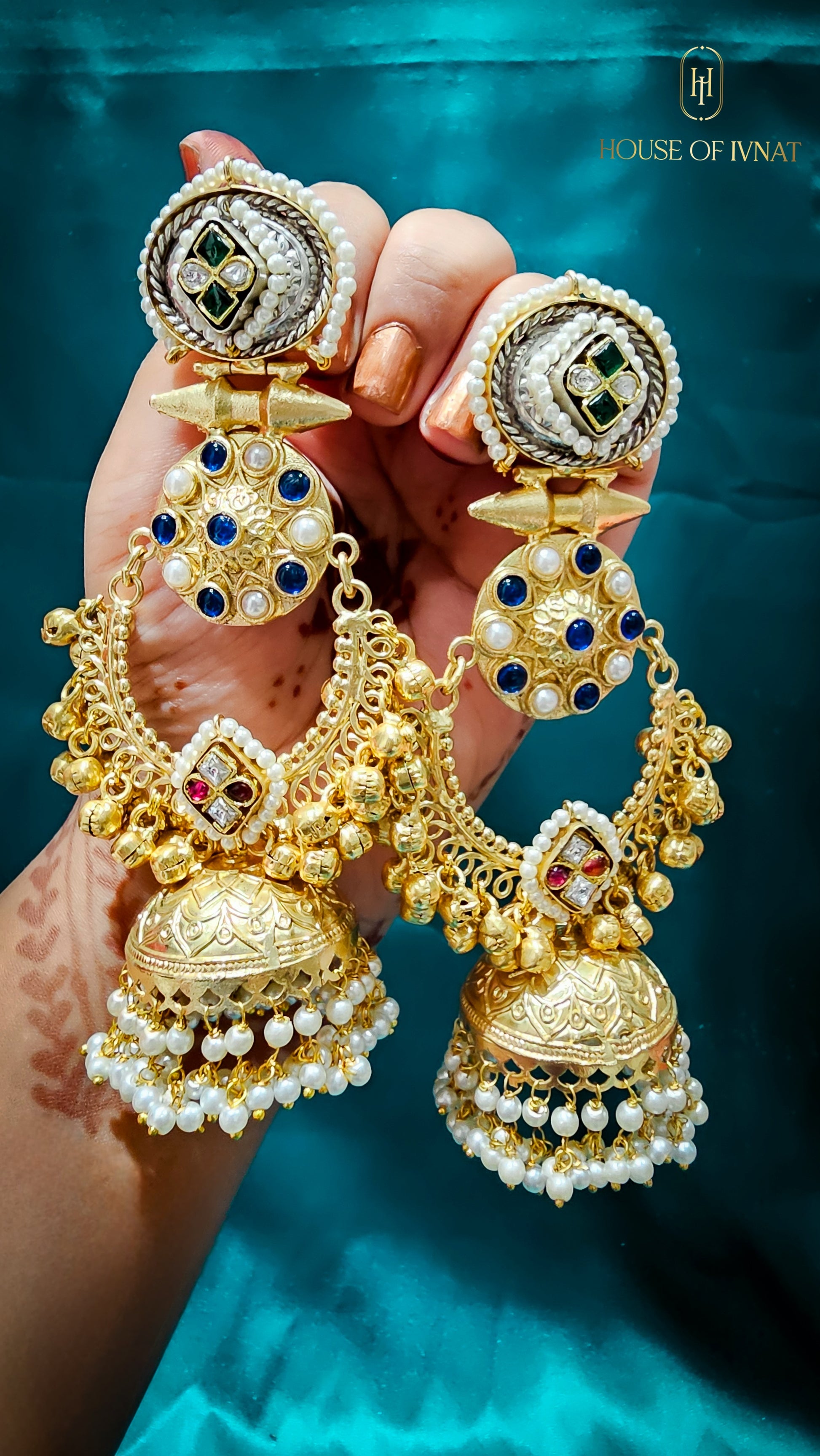 brass Jhumkas