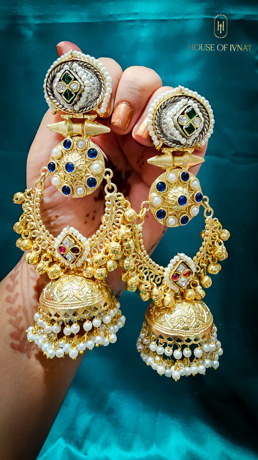 brass Jhumkas