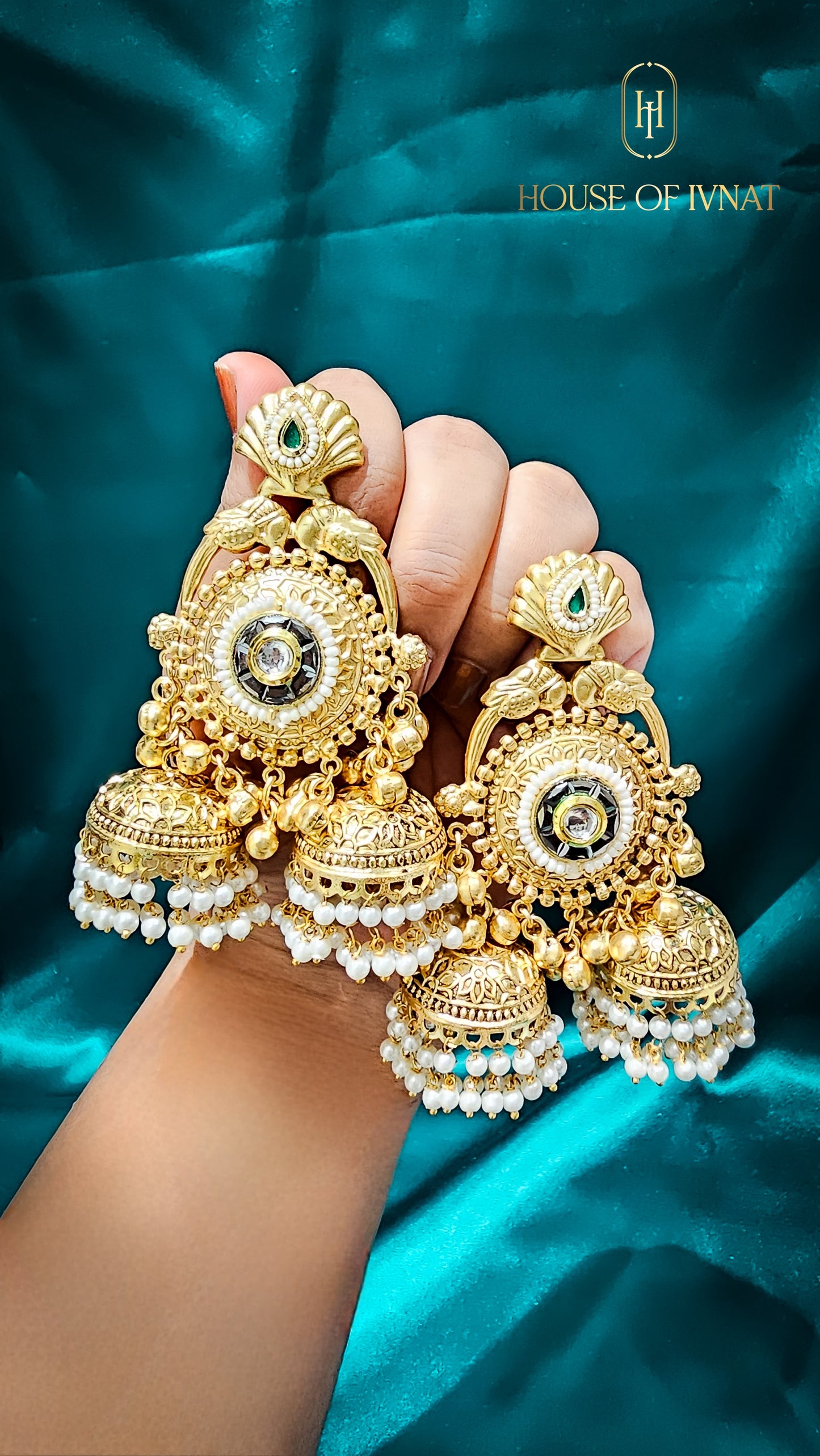 brass jhumka