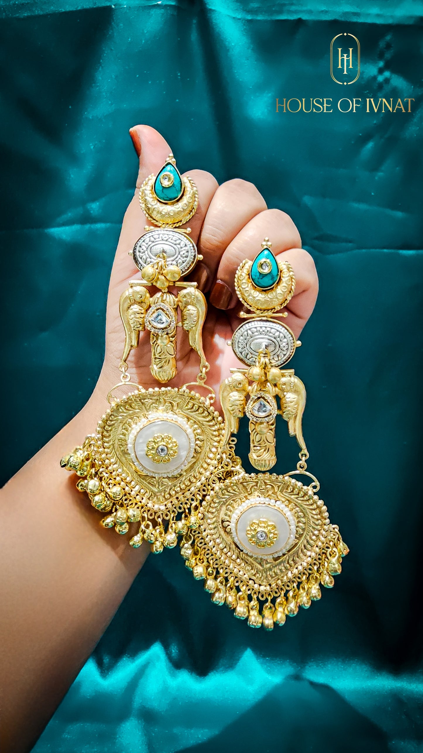 brass earrings