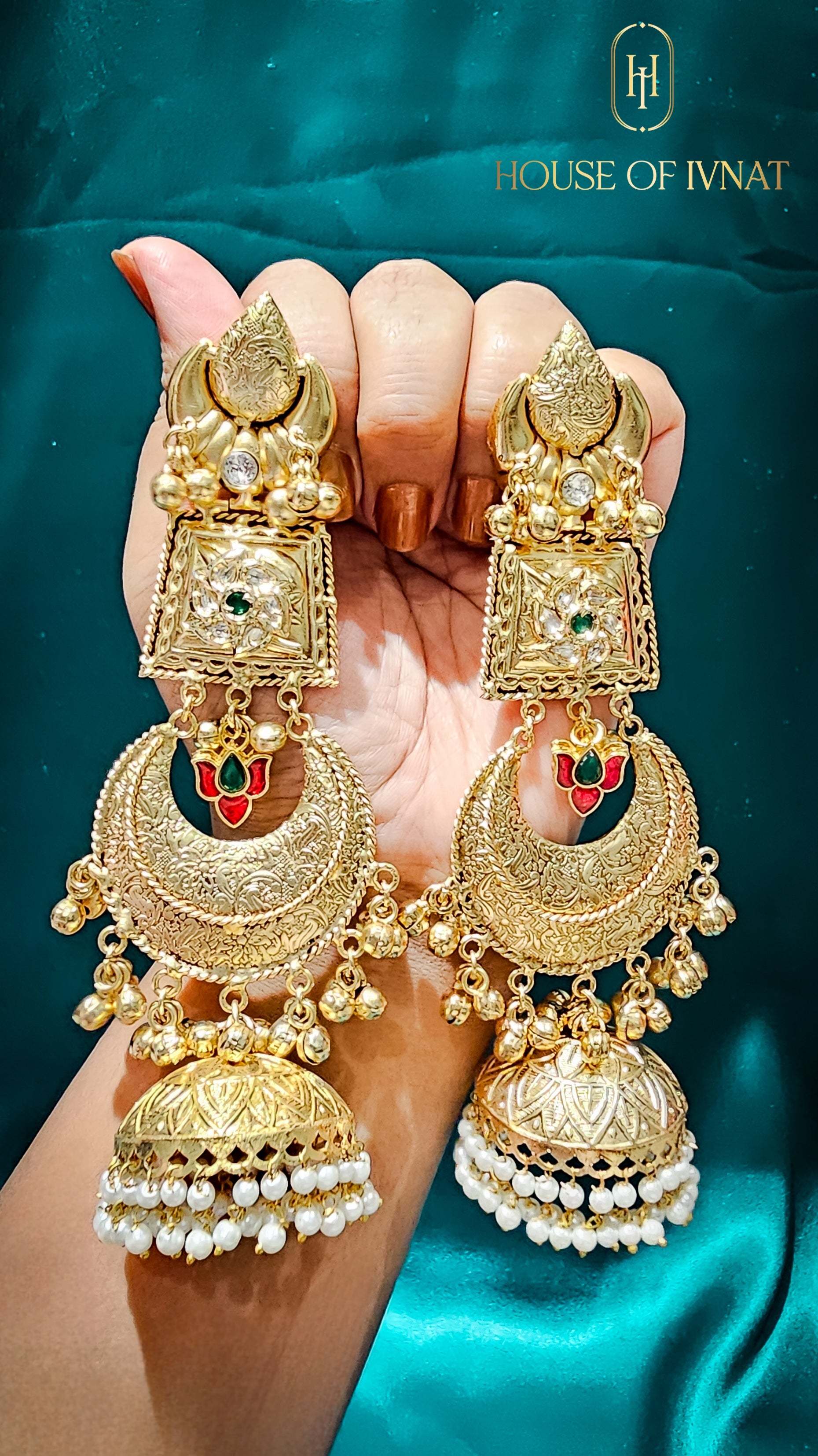 brass jhumka
