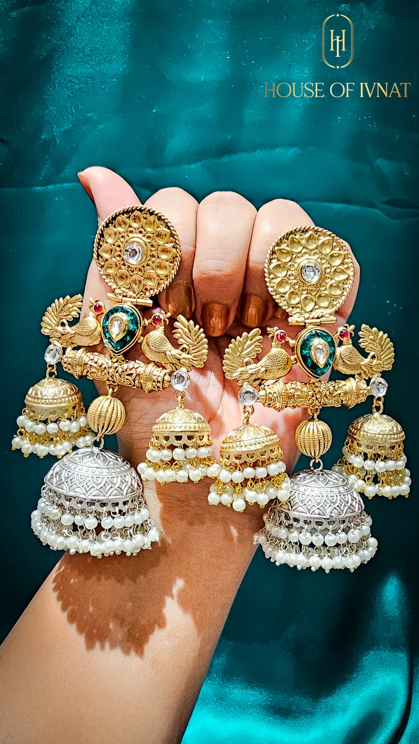 brass jhumka