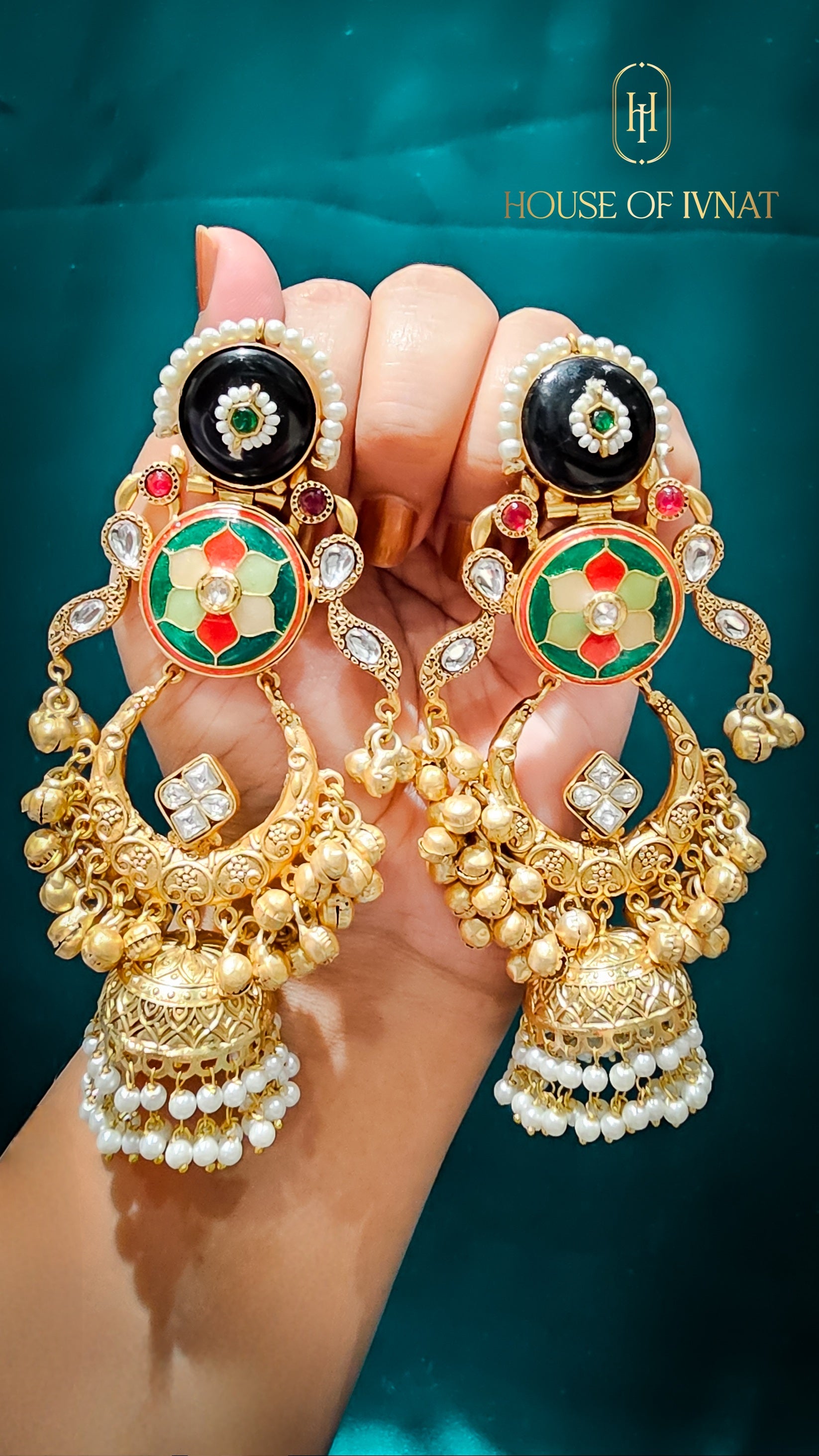 brass jhumka