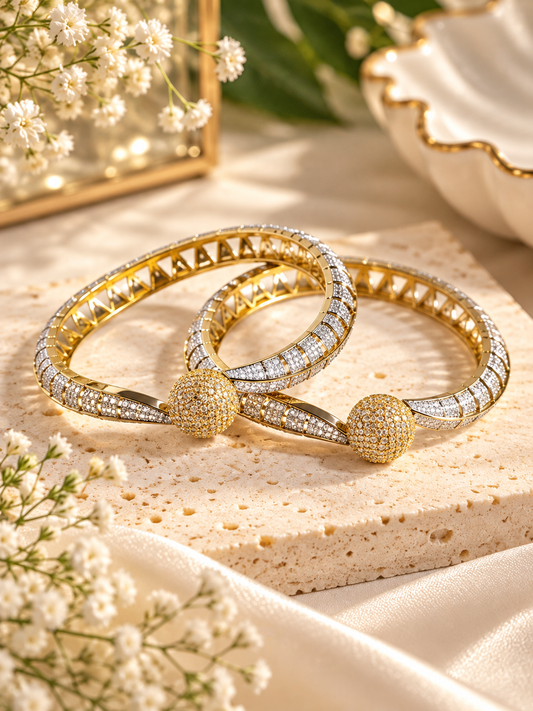 Prisha Diamond Bangles Set