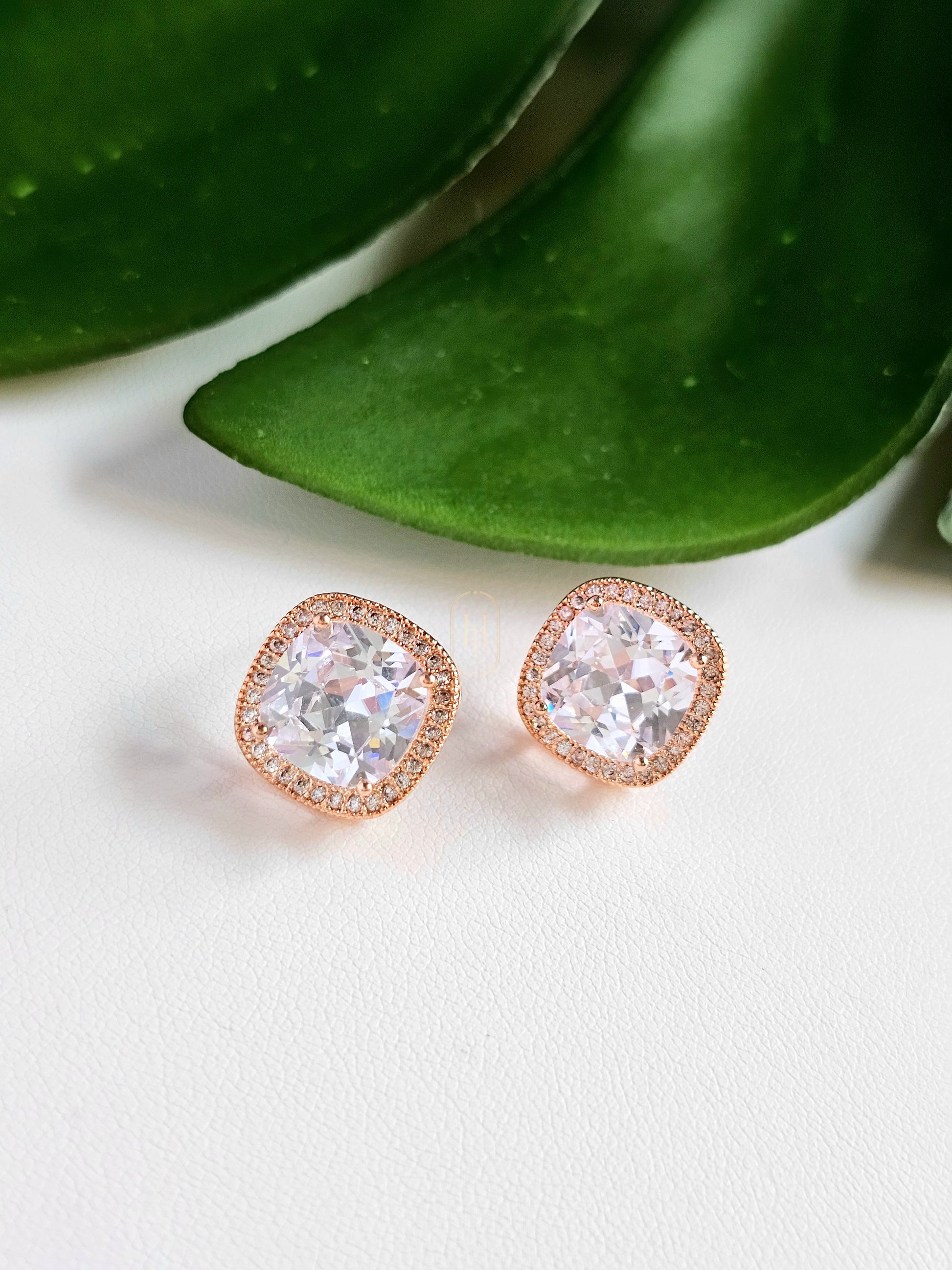 Blair Stud Earrings- American Diamond Studs