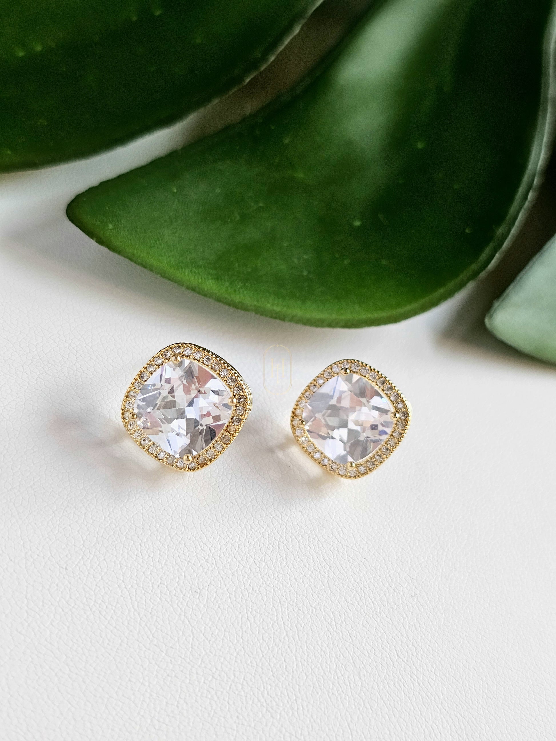 Blair Stud Earrings- American Diamond Studs