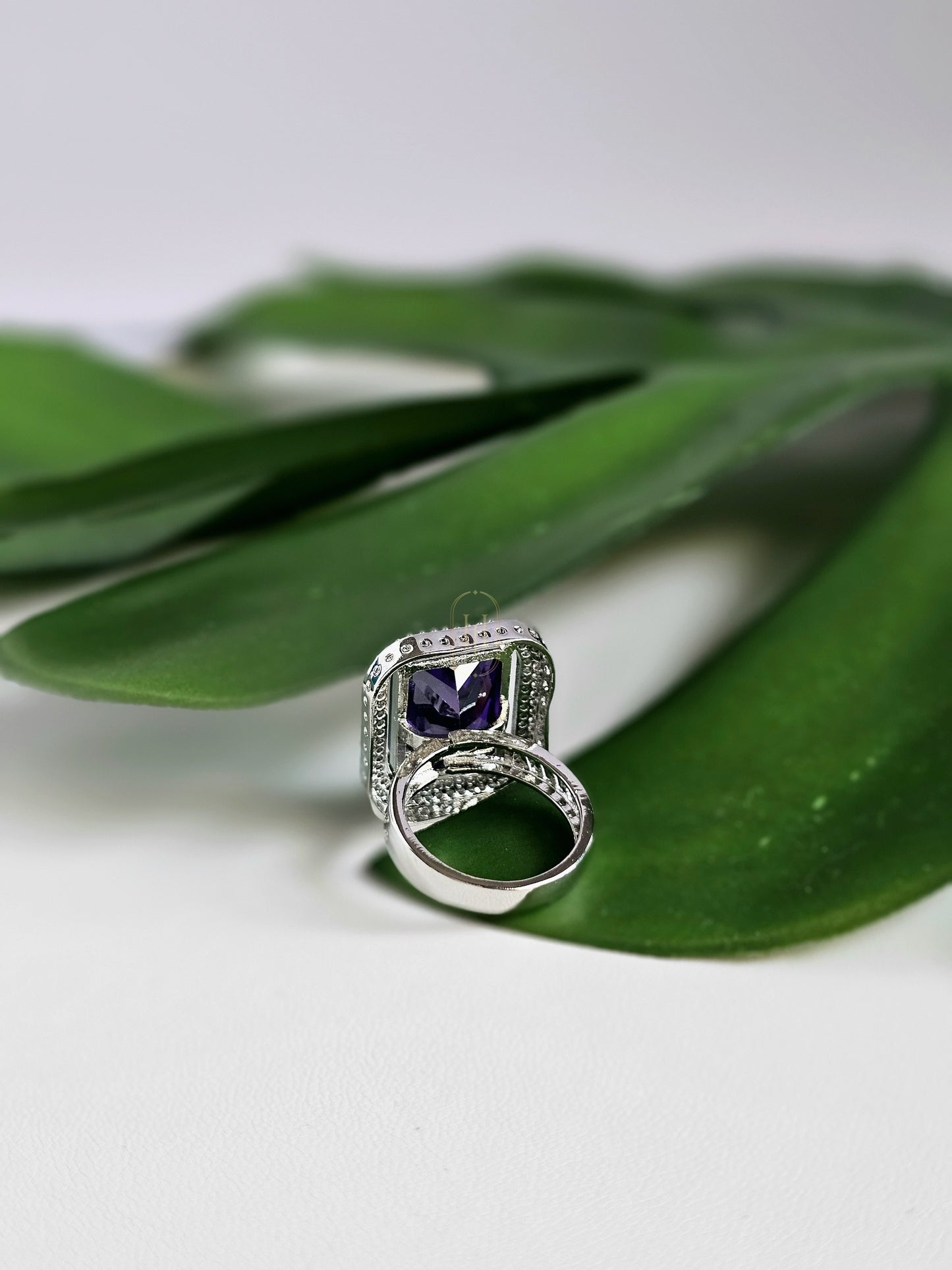 Zoey Diamond Ring- Purple