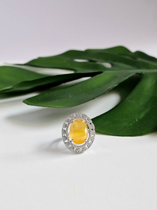 Talia Diamond Ring- Yellow