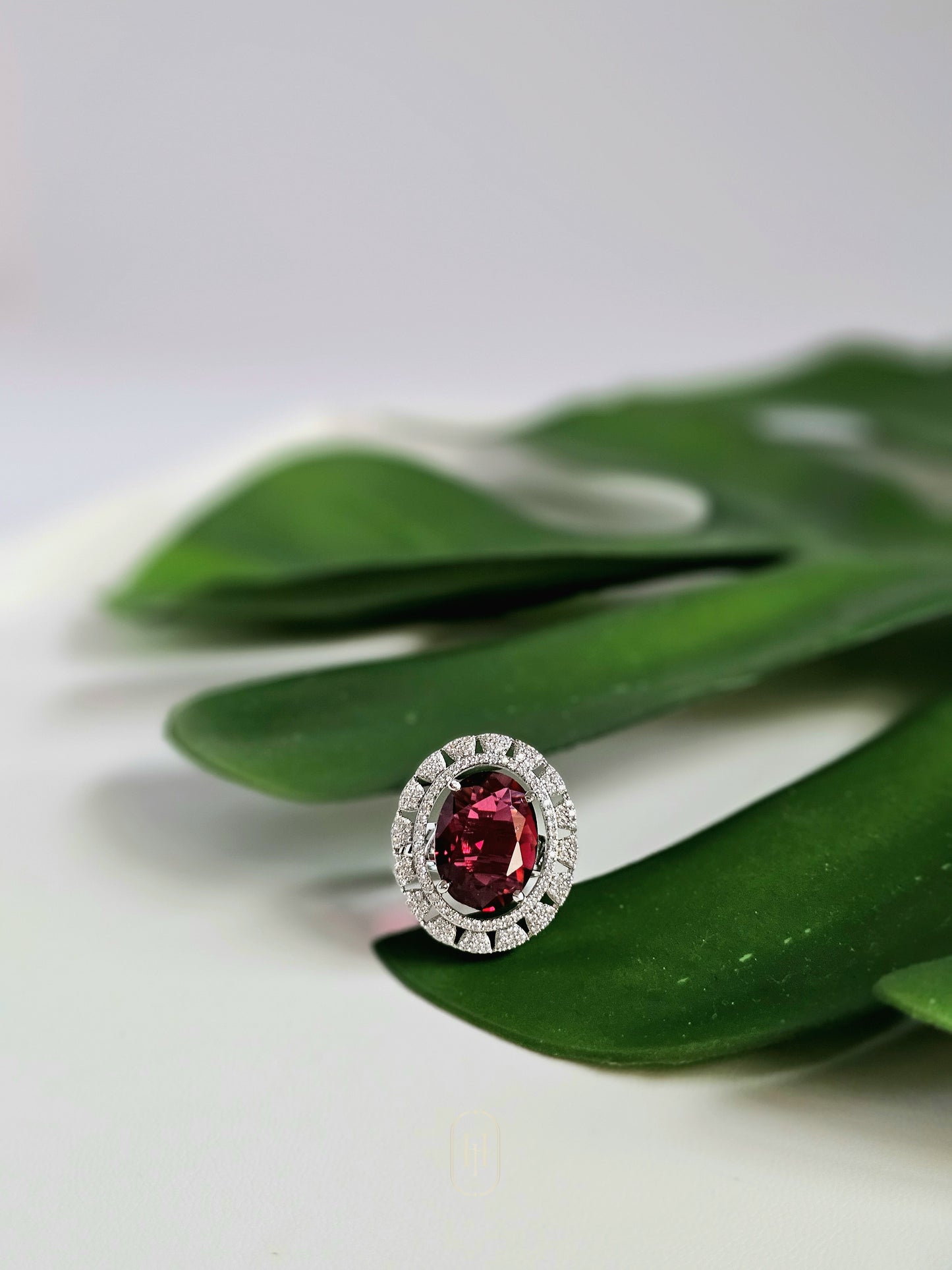 Talia Diamond Ring- Ruby