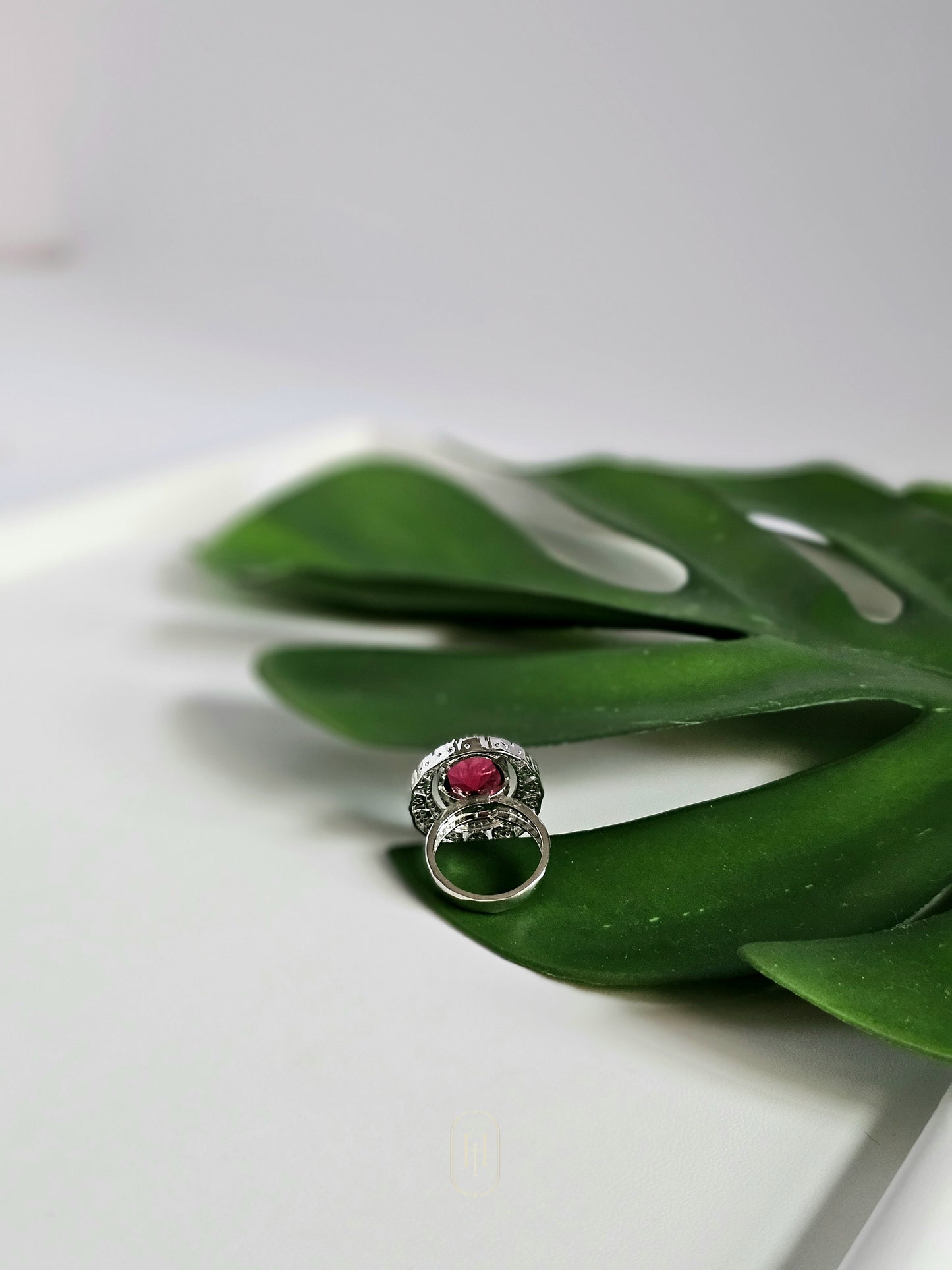 Talia Diamond Ring- Ruby