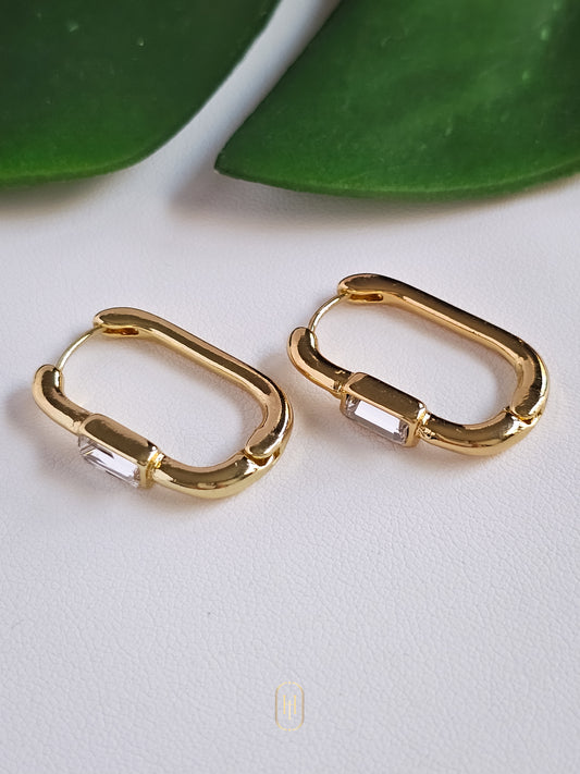 Anti-tarnish hoop earrings