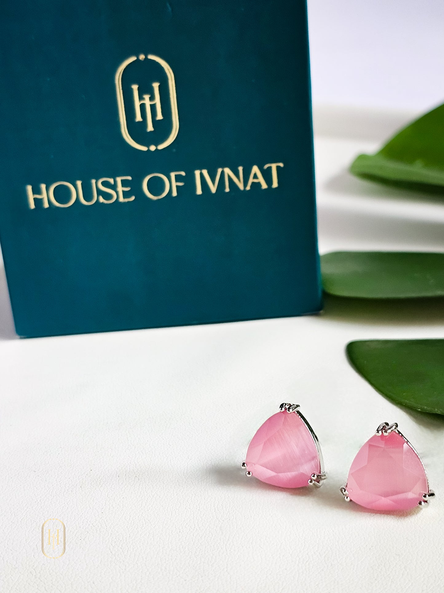 Soha Stud Earrings- Pink