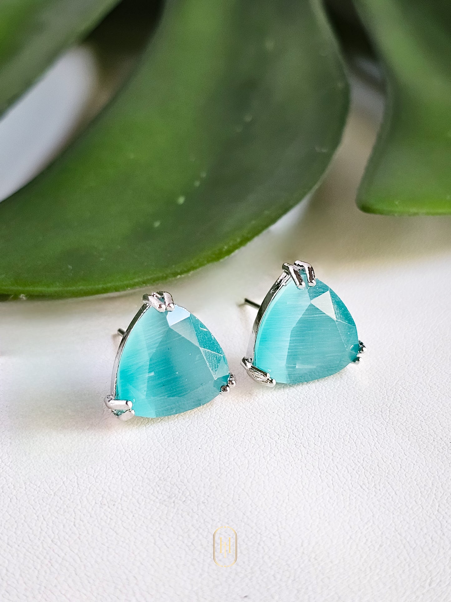 Soha Stud Earrings- Mint