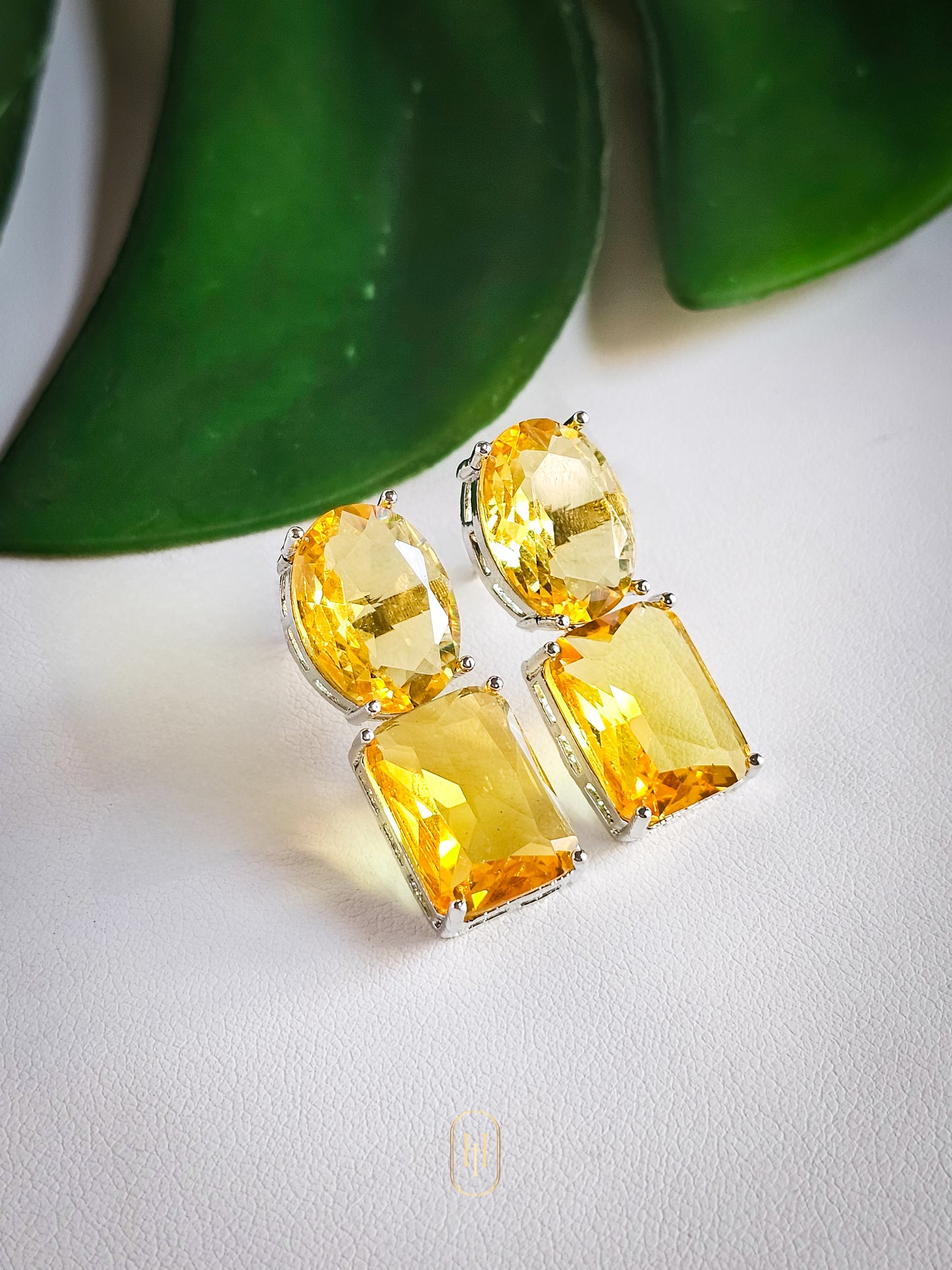 Tiya Earrings- Yellow