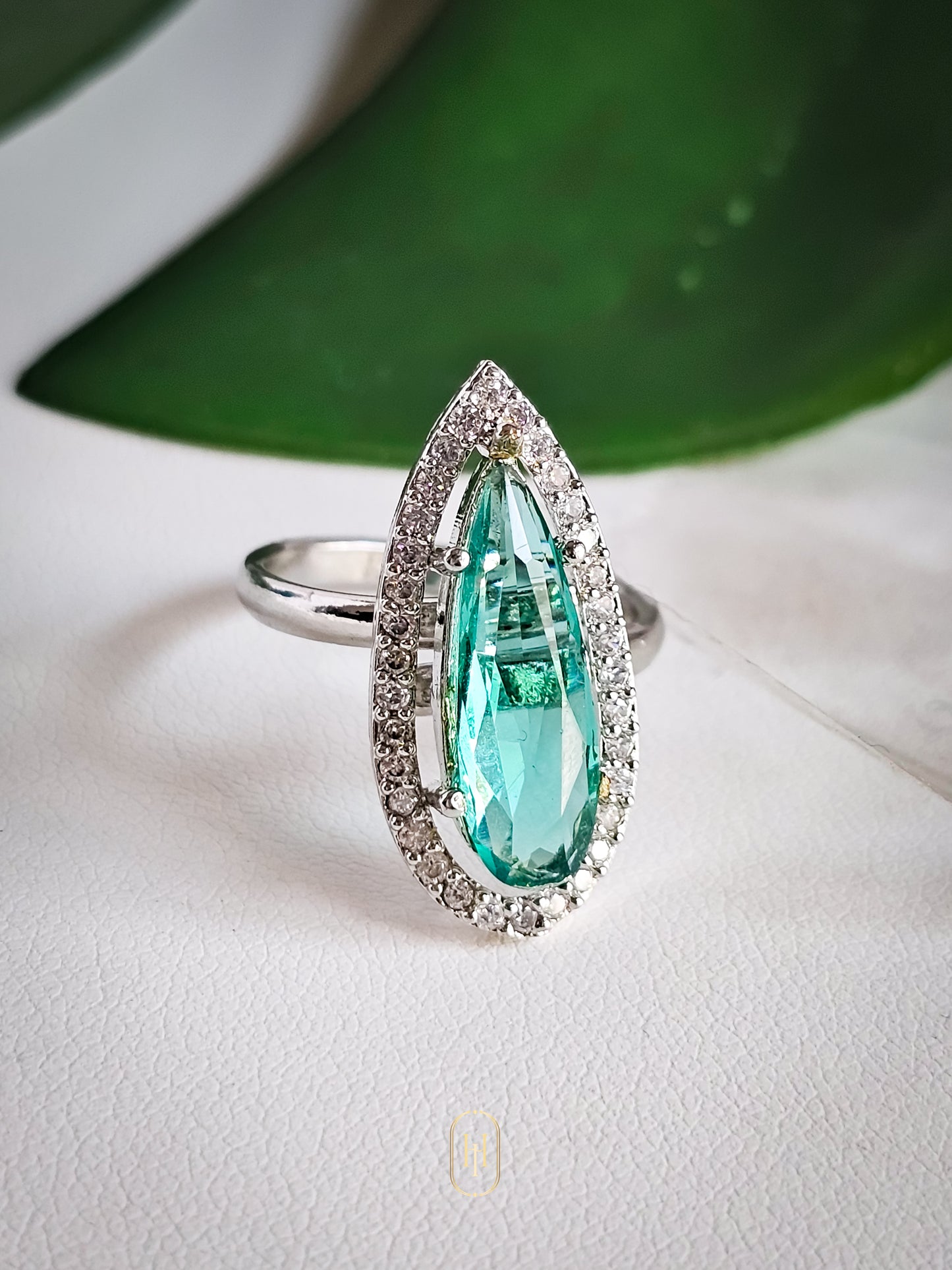 Amara Diamond Ring-Turquoise