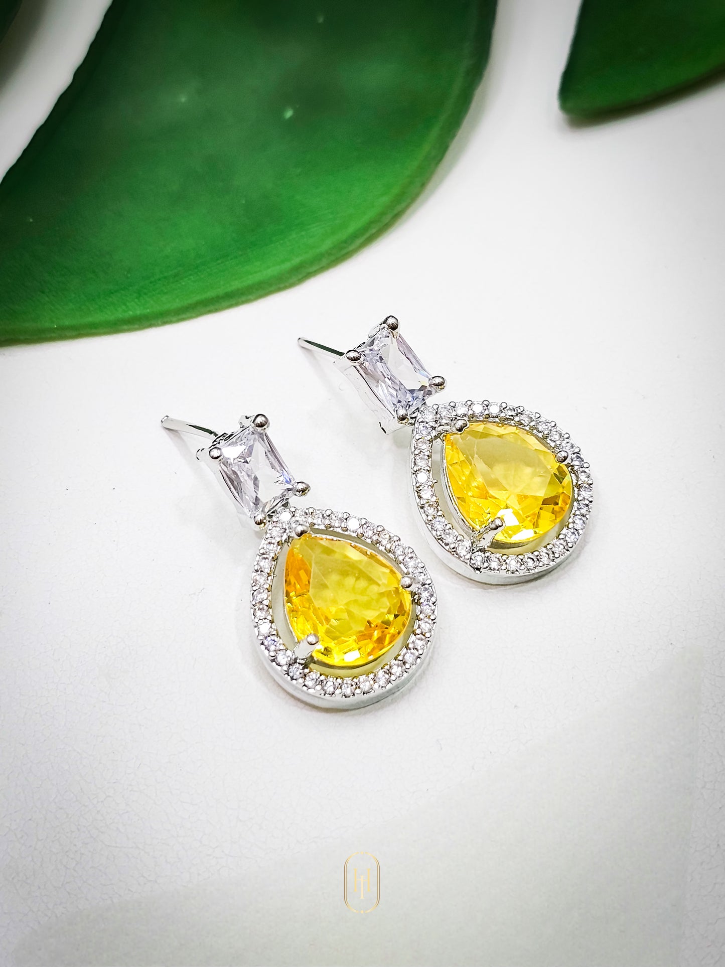 Prisha Earrings- Yellow