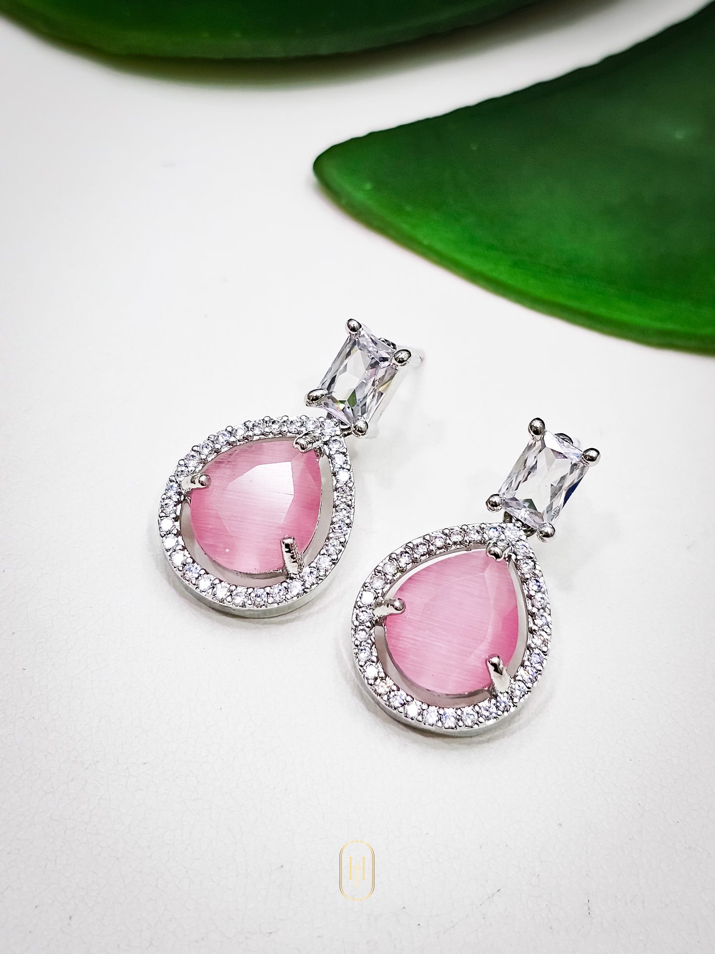 Prisha Earrings- Pink