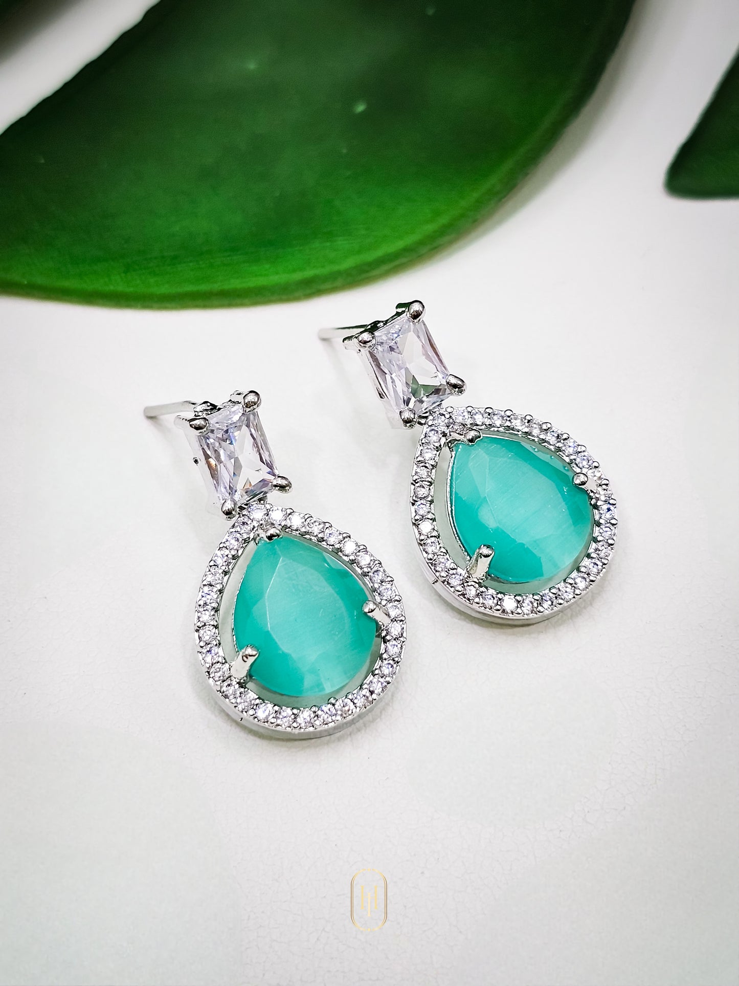 Prisha Earrings- Mint