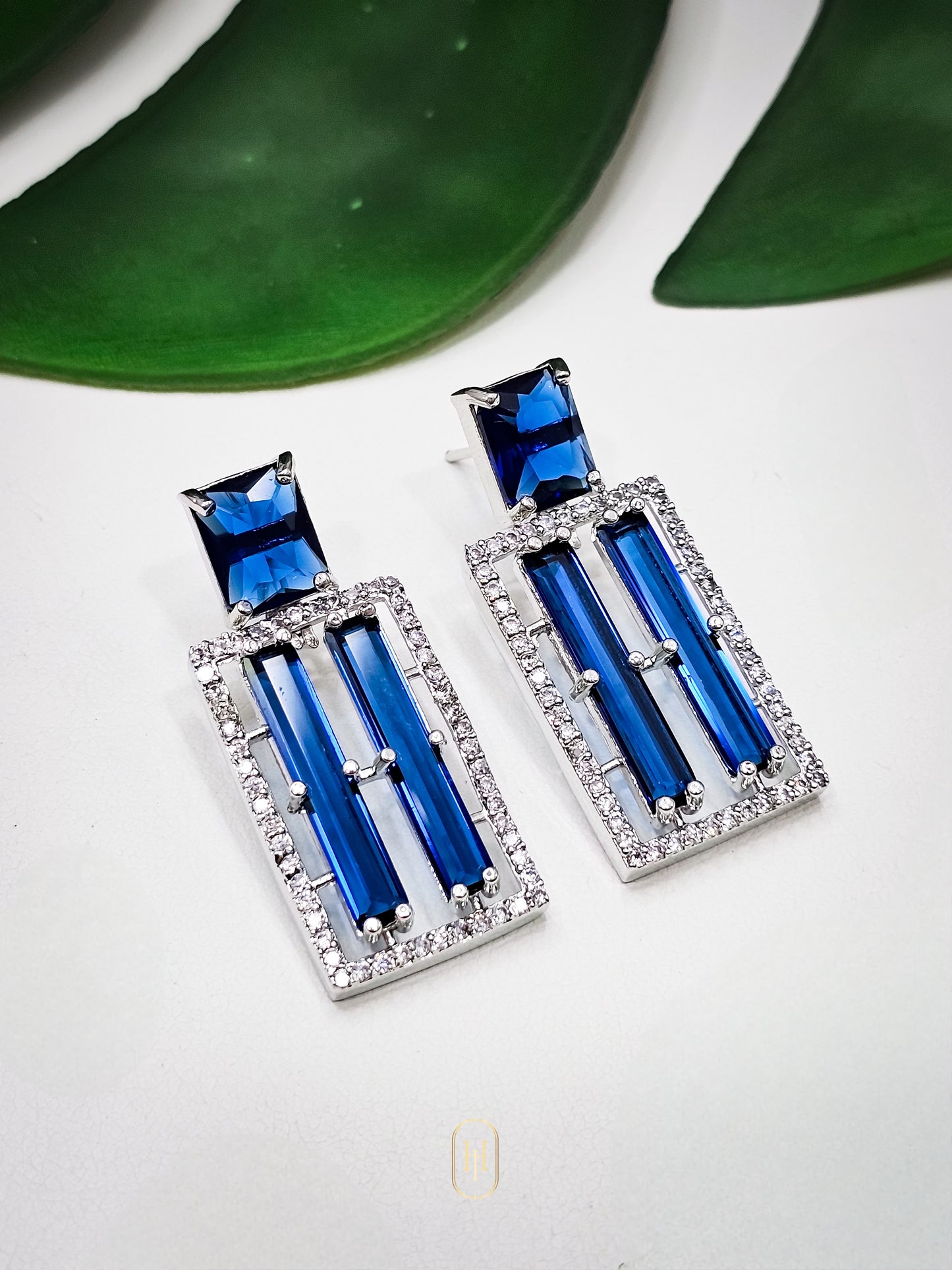 Jiyah Earrings- Sapphire