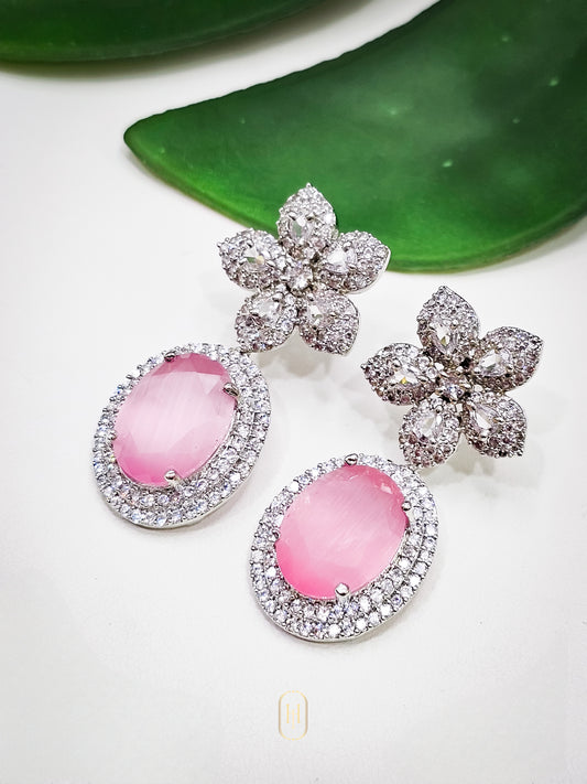 American Diamond Statement Earrings