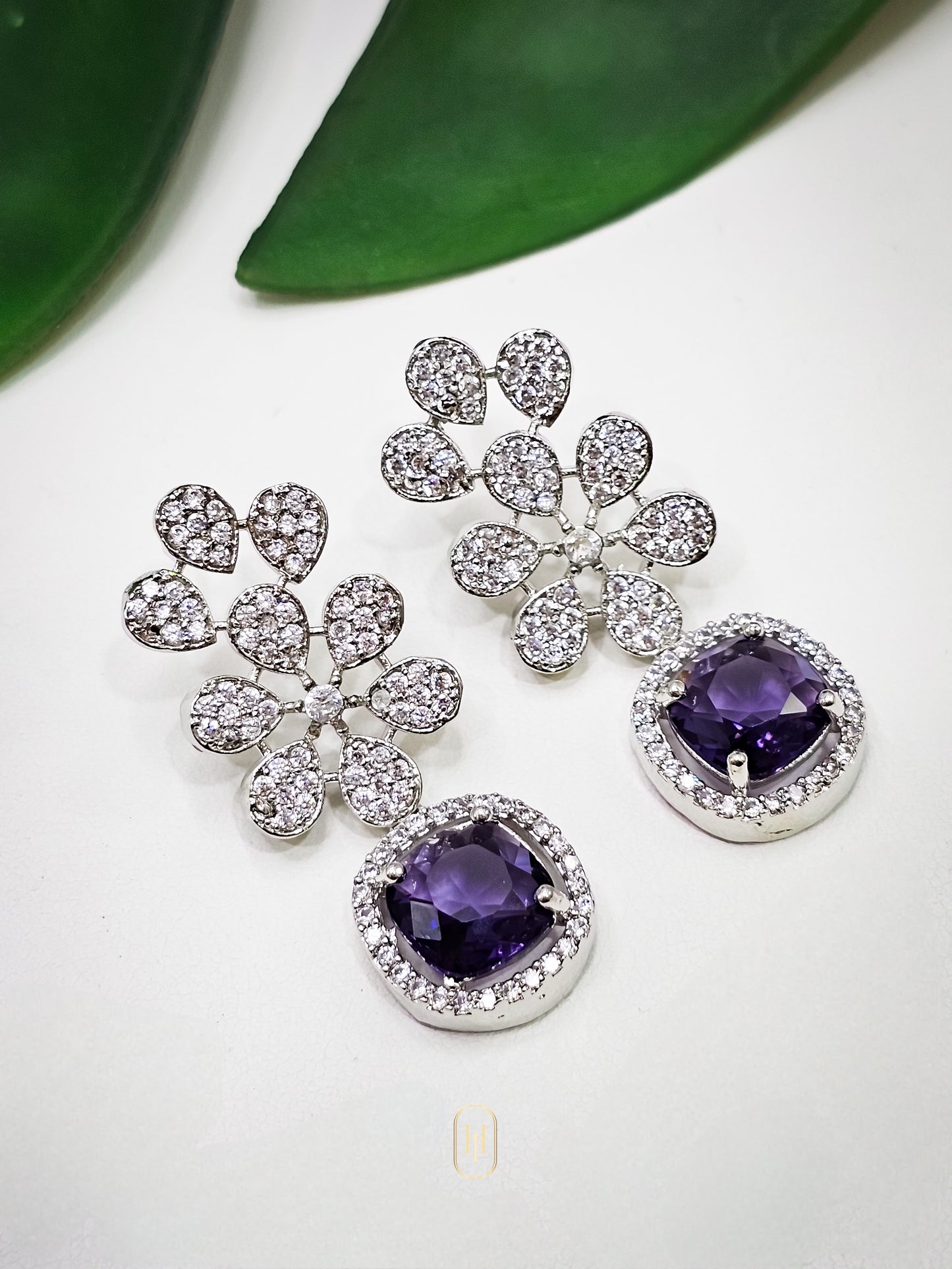 Mohika Earrings- Purple