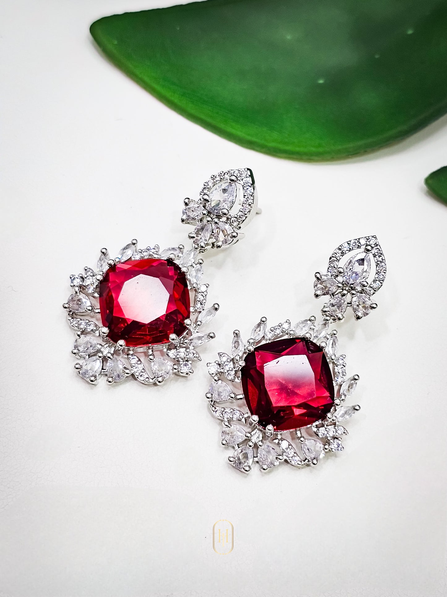 American Diamond Statement Earrings