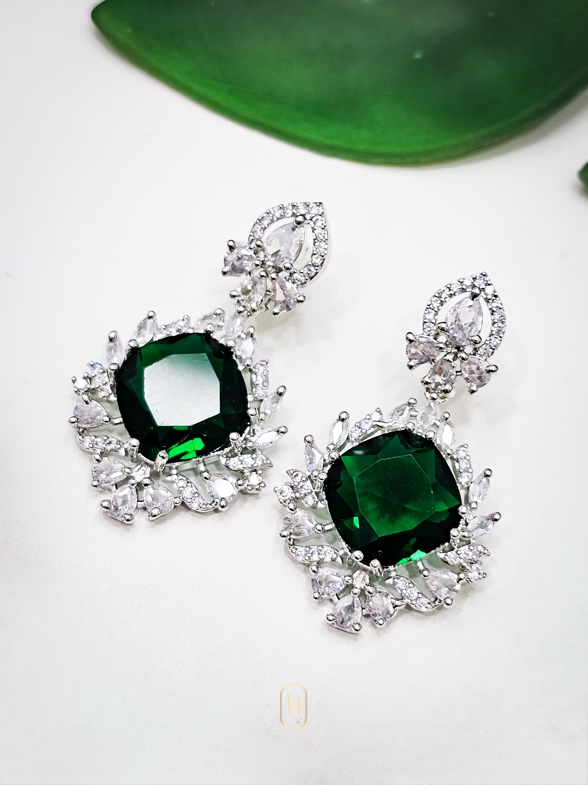 American Diamond Statement Earrings