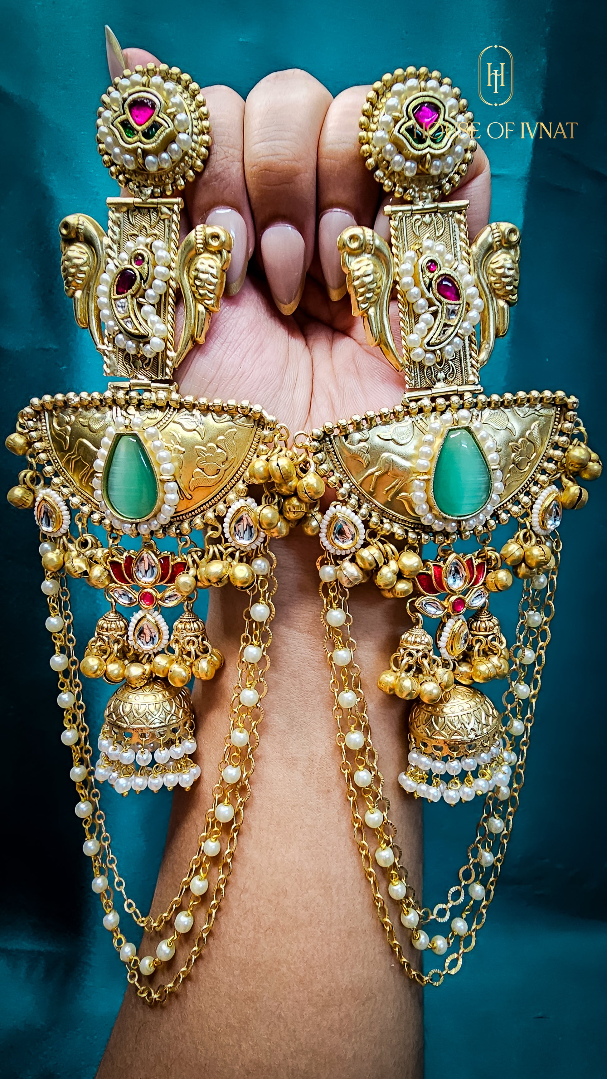 Handcrafted Statement Kashmiri Earrings