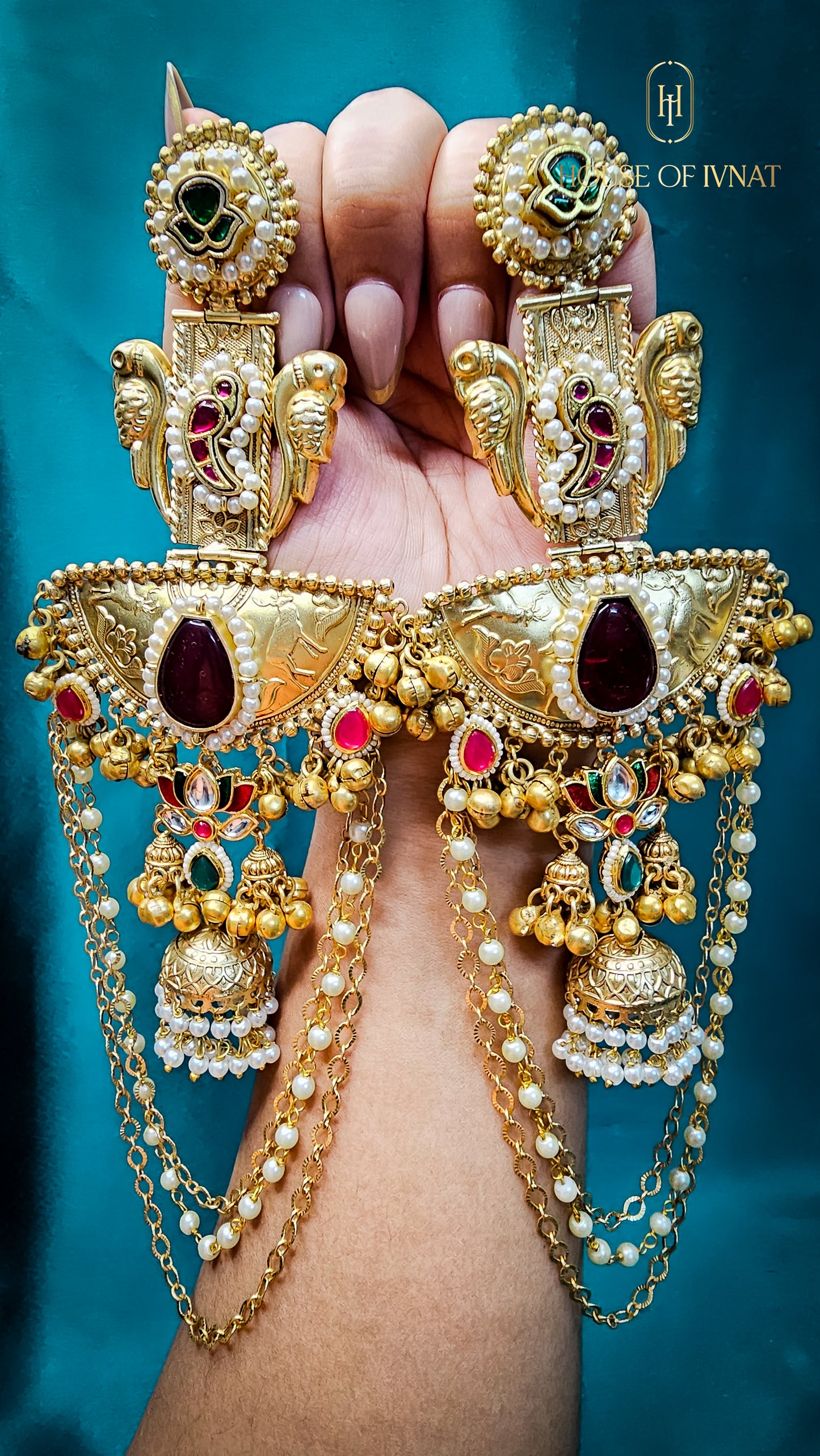 Handcrafted Statement Kashmiri Earrings