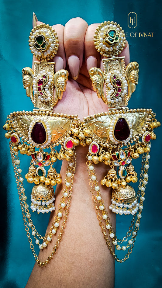 Handcrafted Statement Kashmiri Earrings