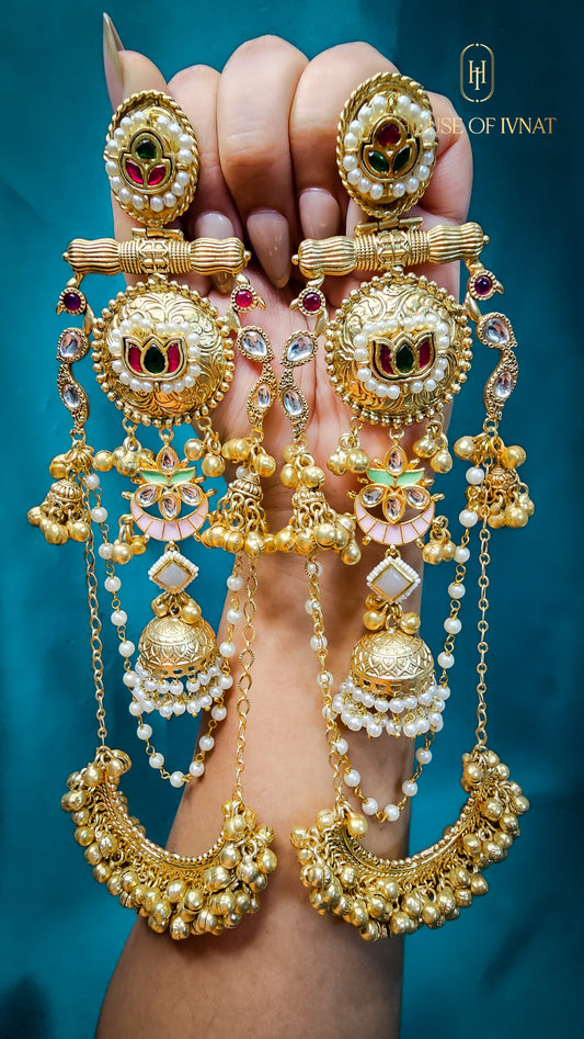 Handcrafed Statement Kashmiri Earrings