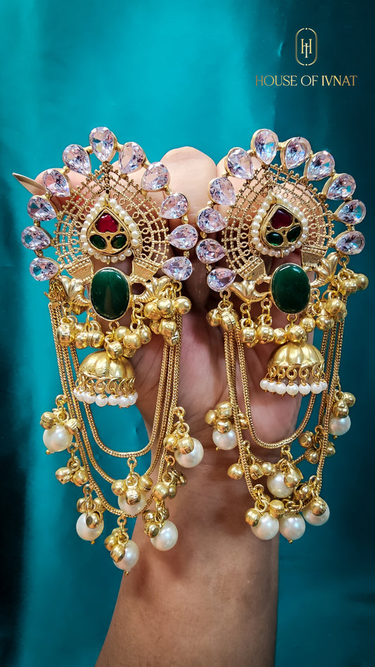 Handcrafted Statement Kashmiri Earrings