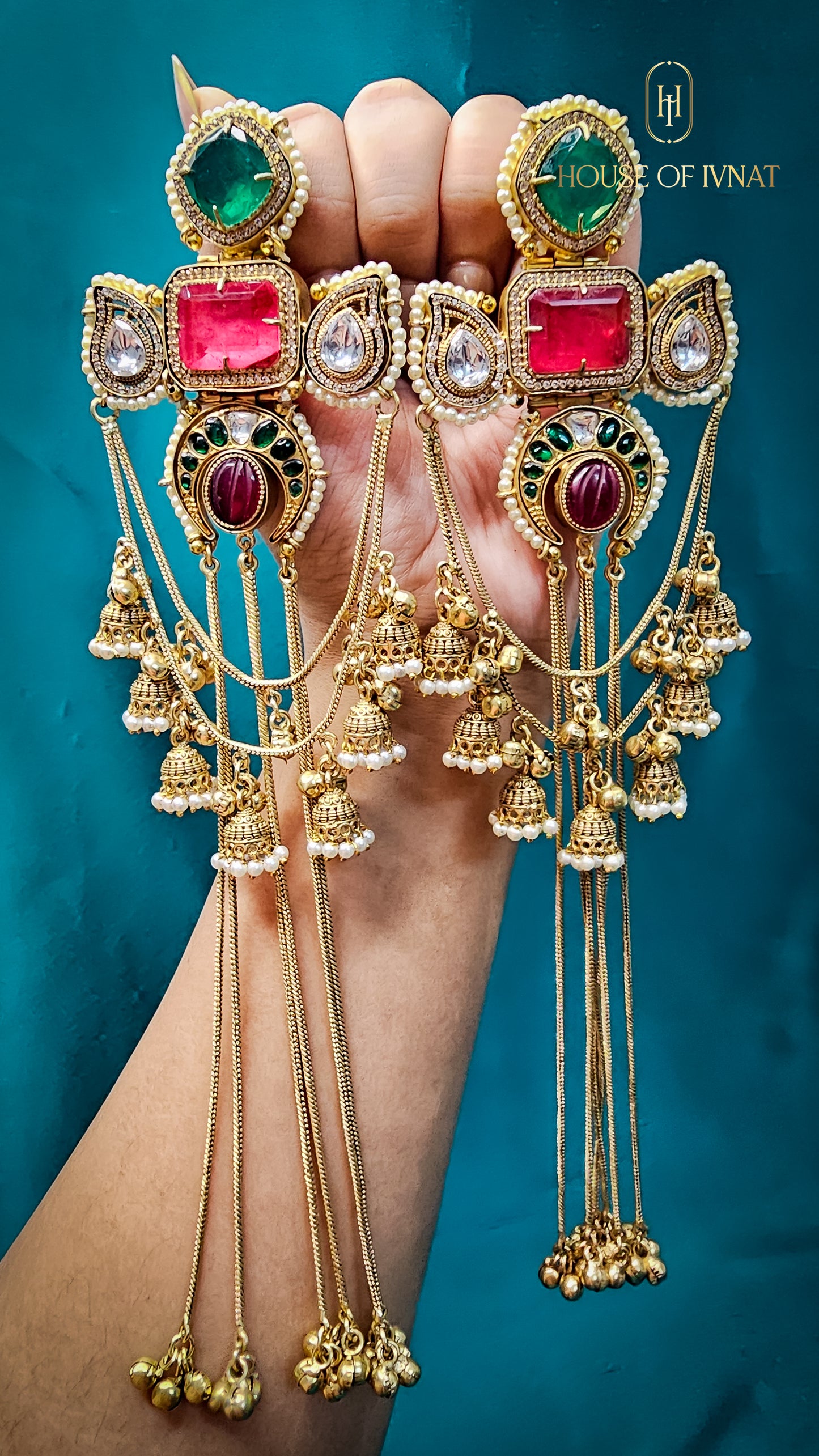 Handcrafed Statement Kashmiri Earrings