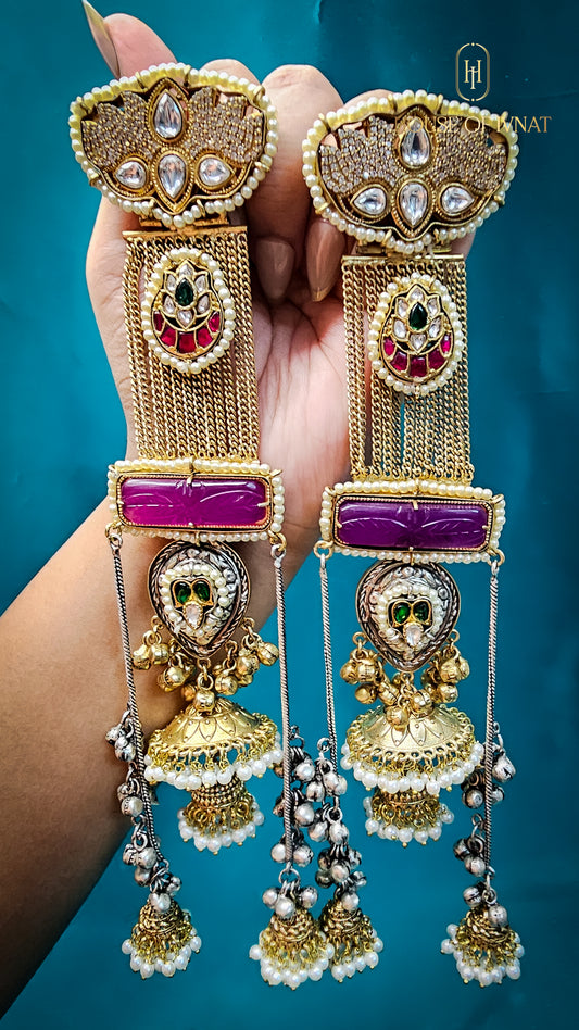 Handcrafed Statement Kashmiri Earrings