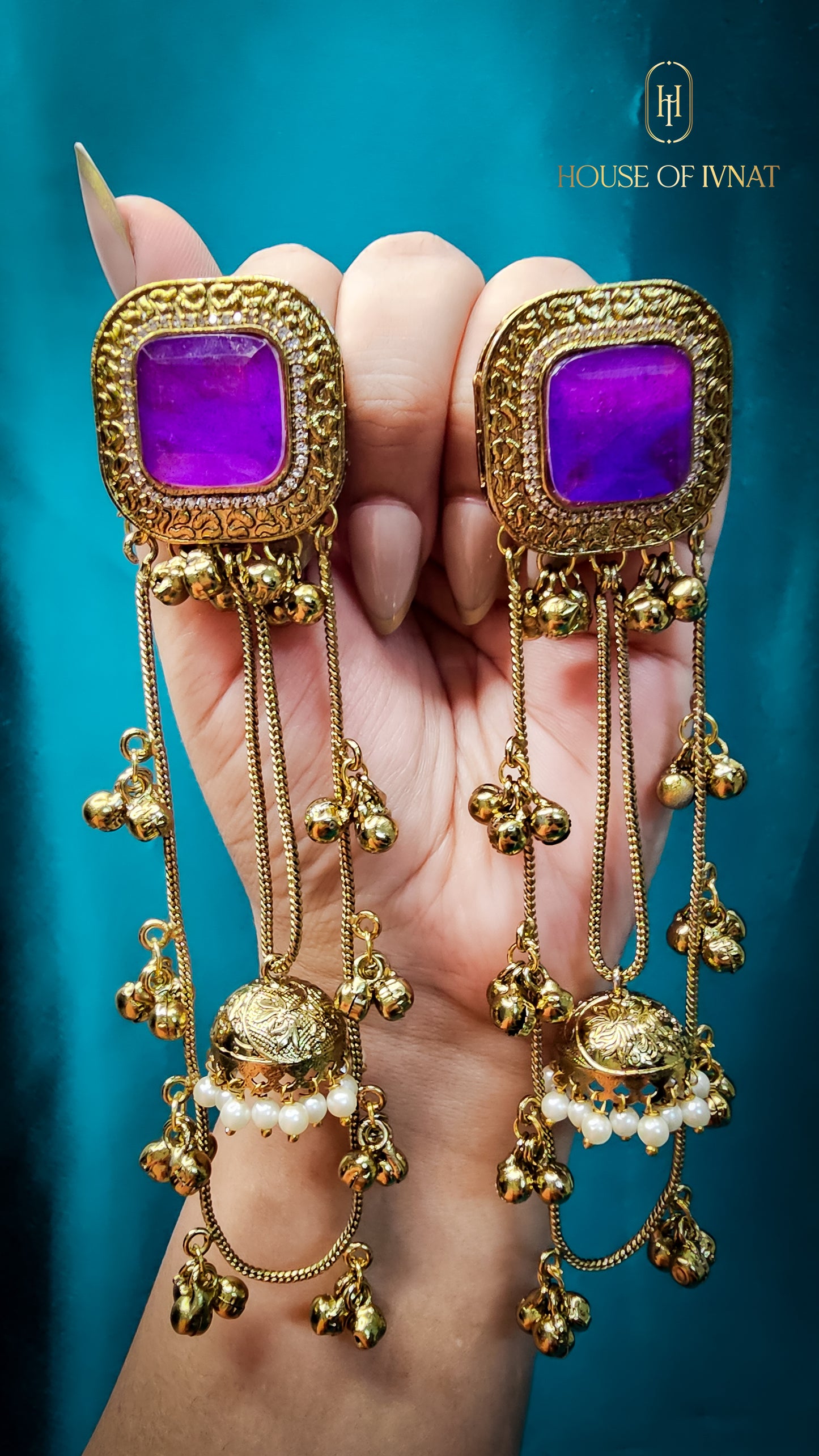 Handcrafted Statement Kashmiri Earrings