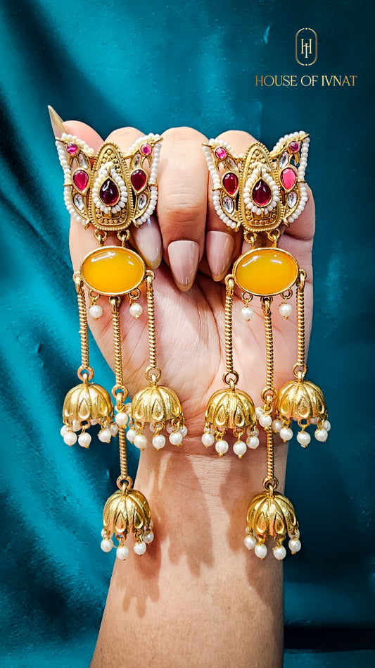 Handcrafted Statement Kashmiri Earringa